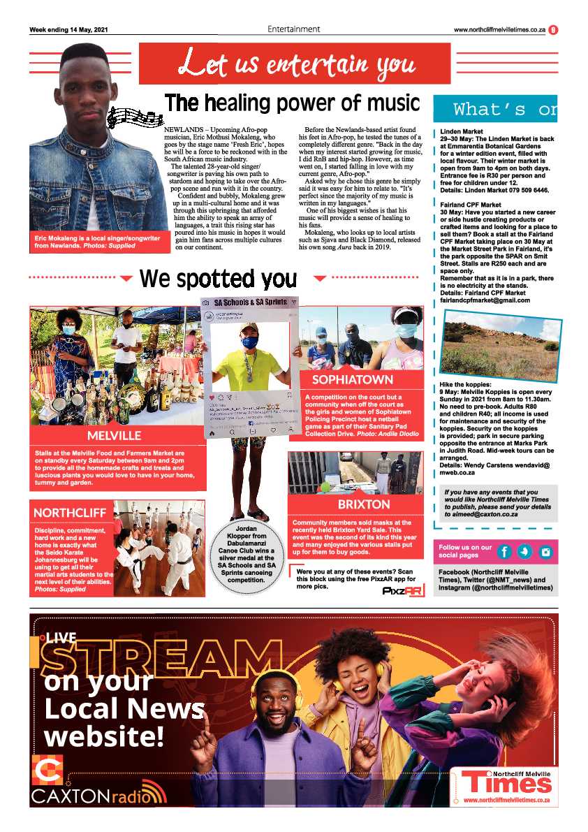 Northcliff Melville Times 14 May 2021 page 9