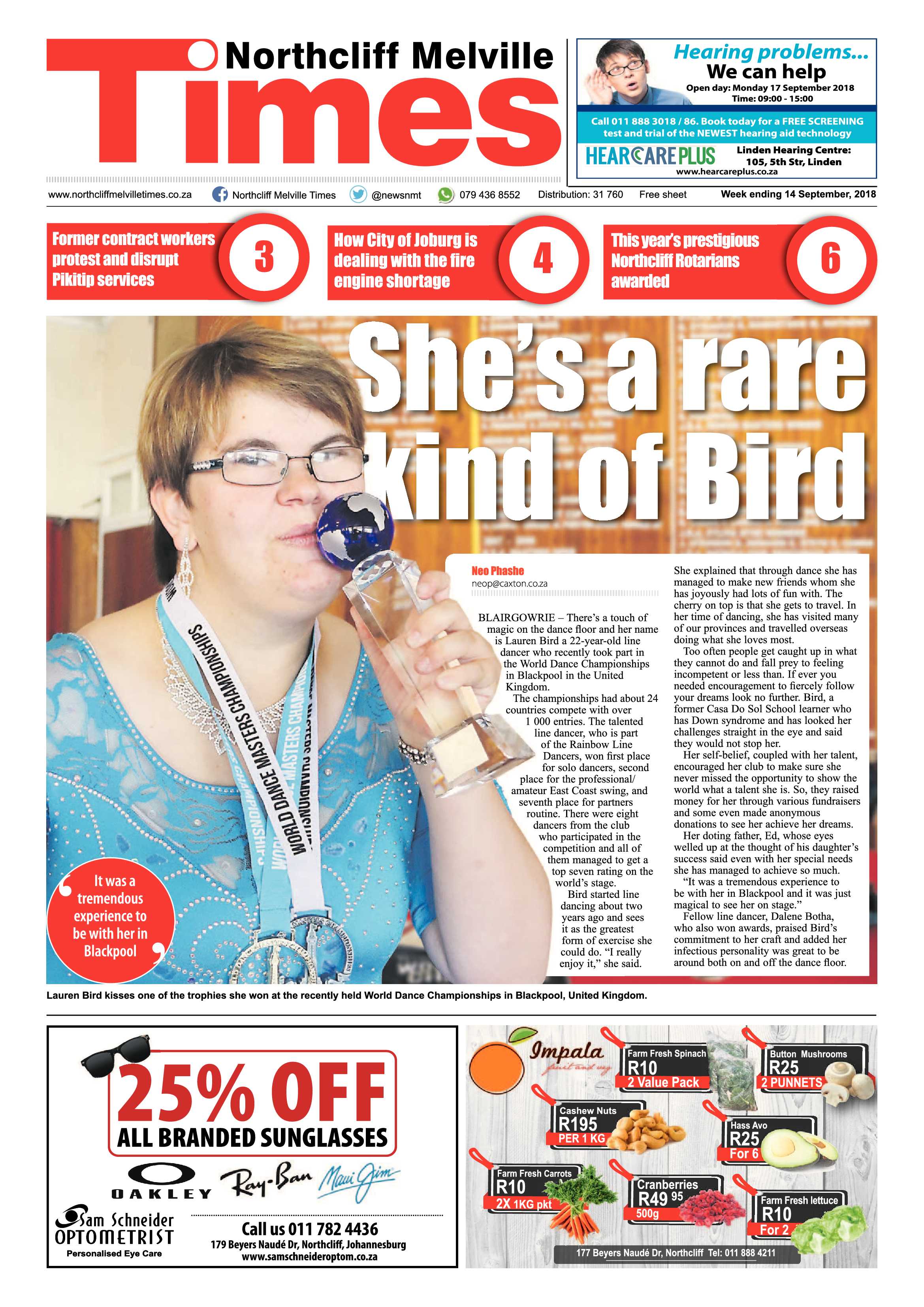 Northcliff Melville Times 14 September 2018 page 1