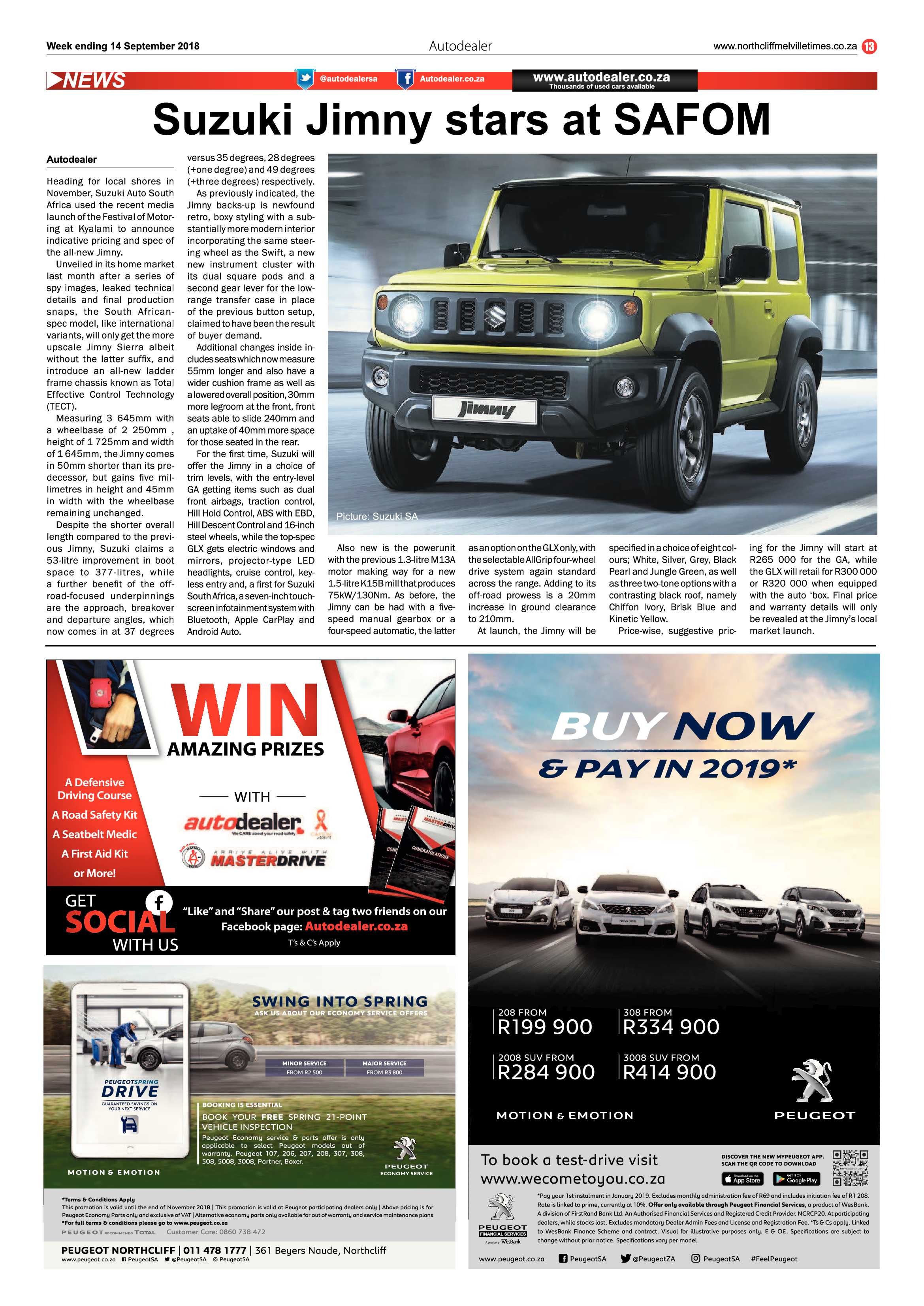 Northcliff Melville Times 14 September 2018 page 13