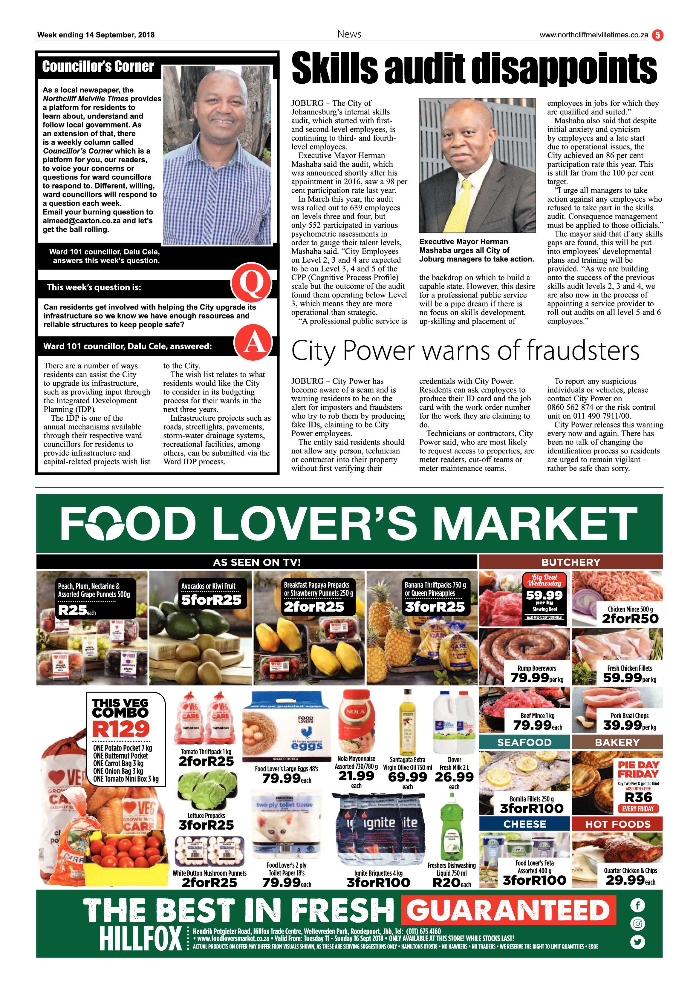 Northcliff Melville Times 14 September 2018 page 5