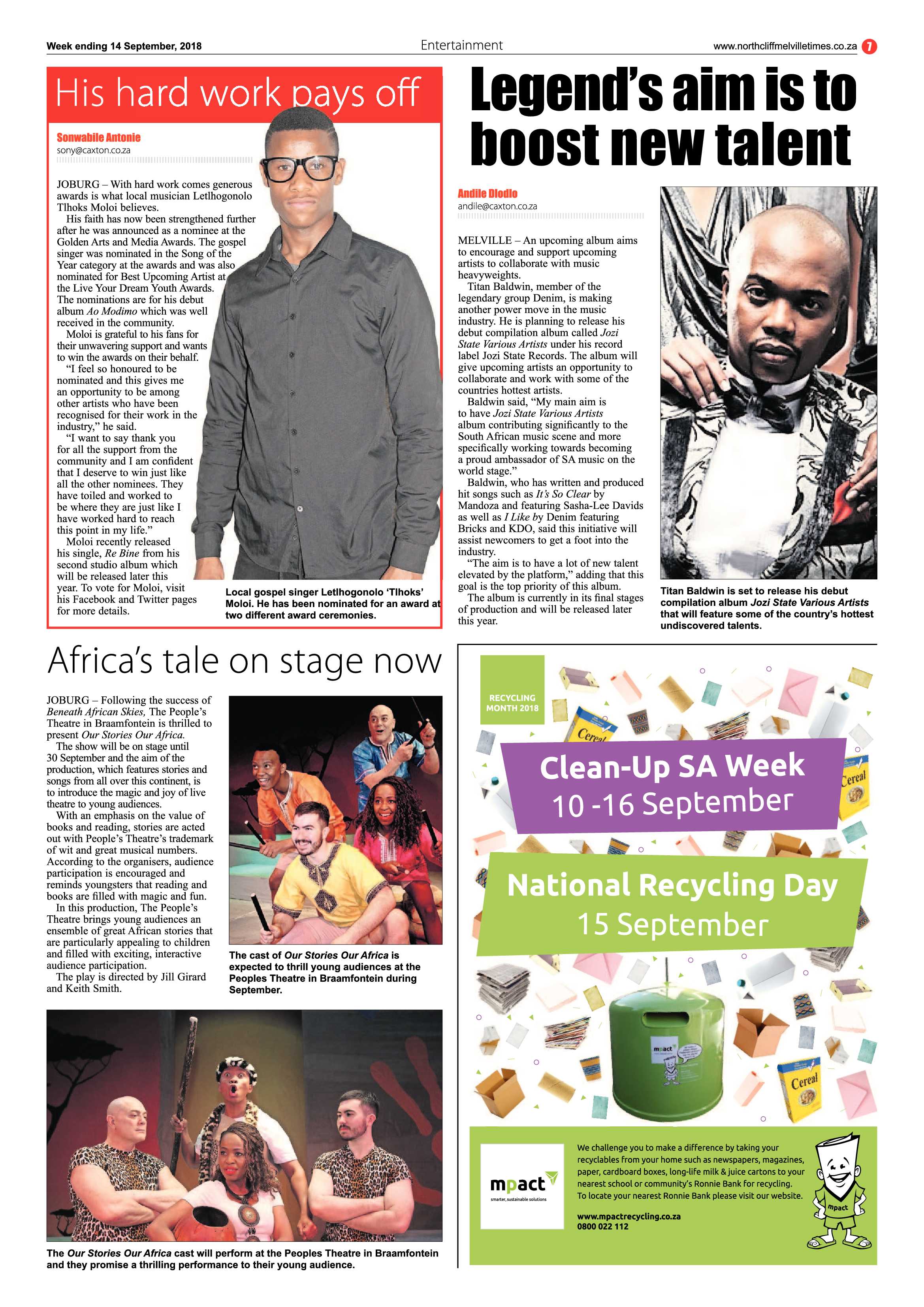 Northcliff Melville Times 14 September 2018 page 7