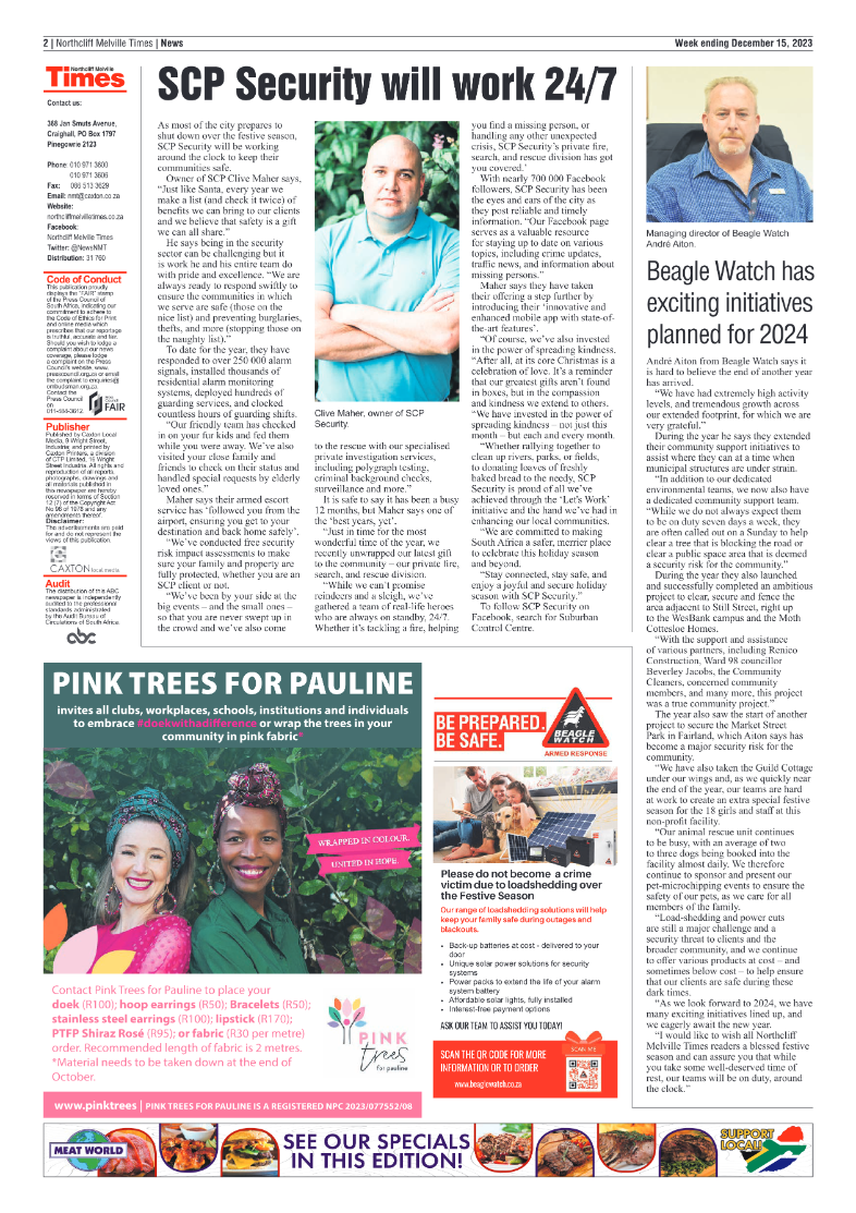 Northcliff Melville Times 15 December 2023 page 2