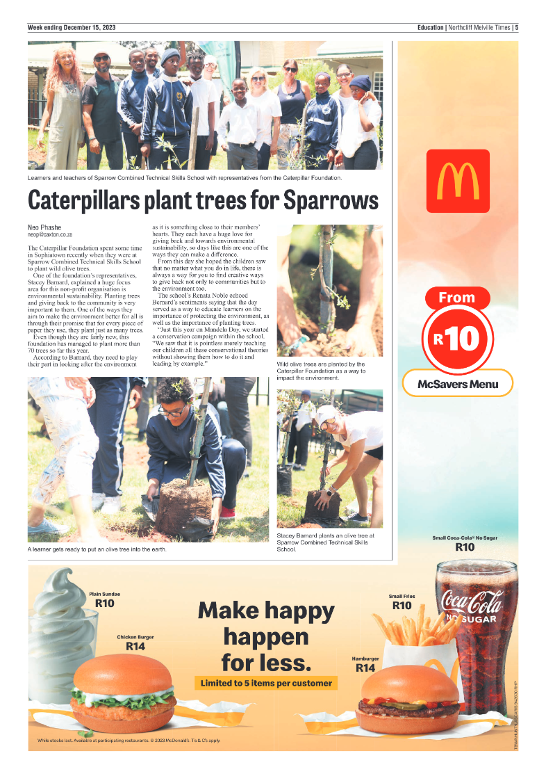 Northcliff Melville Times 15 December 2023 page 5