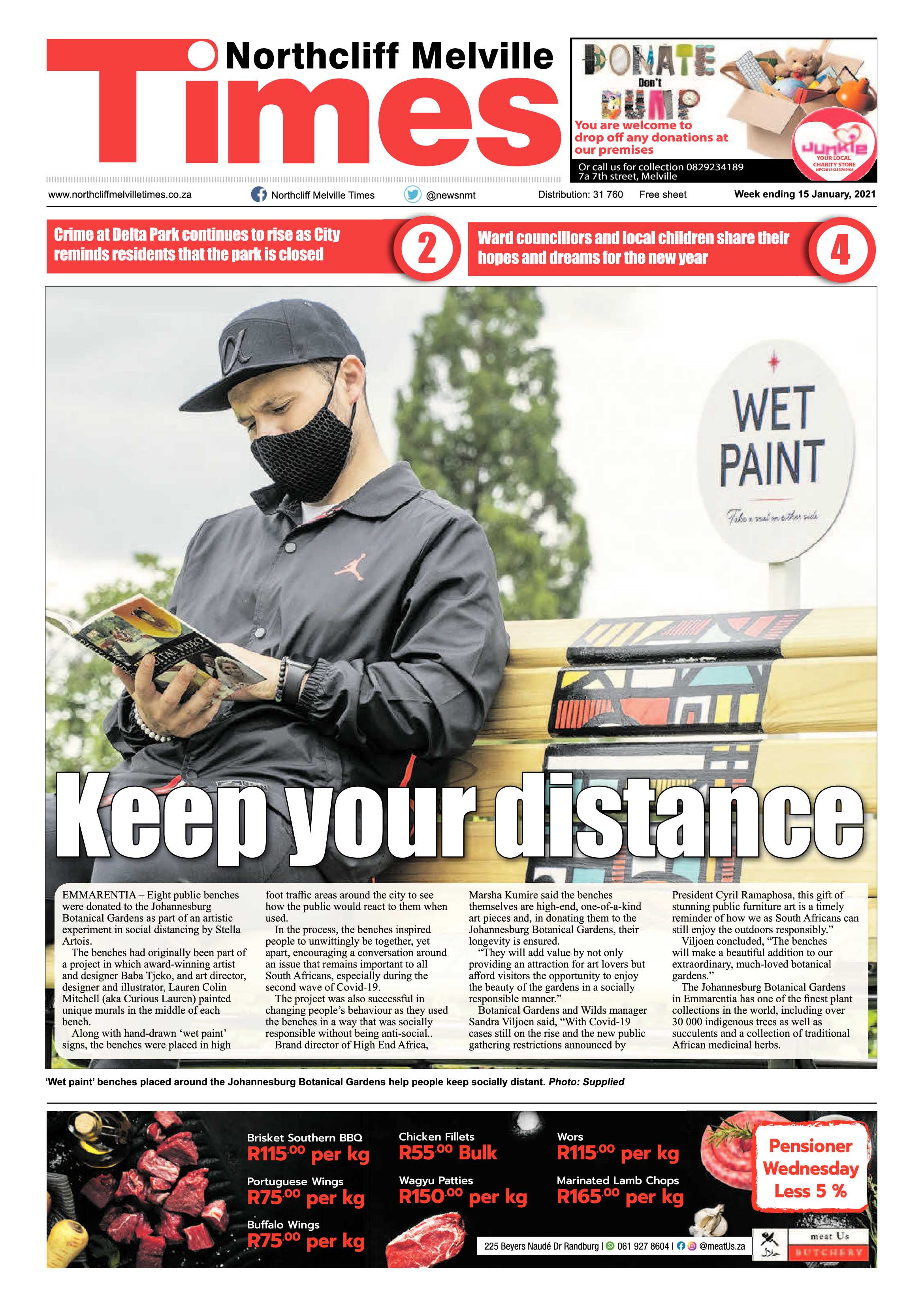 Northcliff Melville Times 15 January2021 page 1