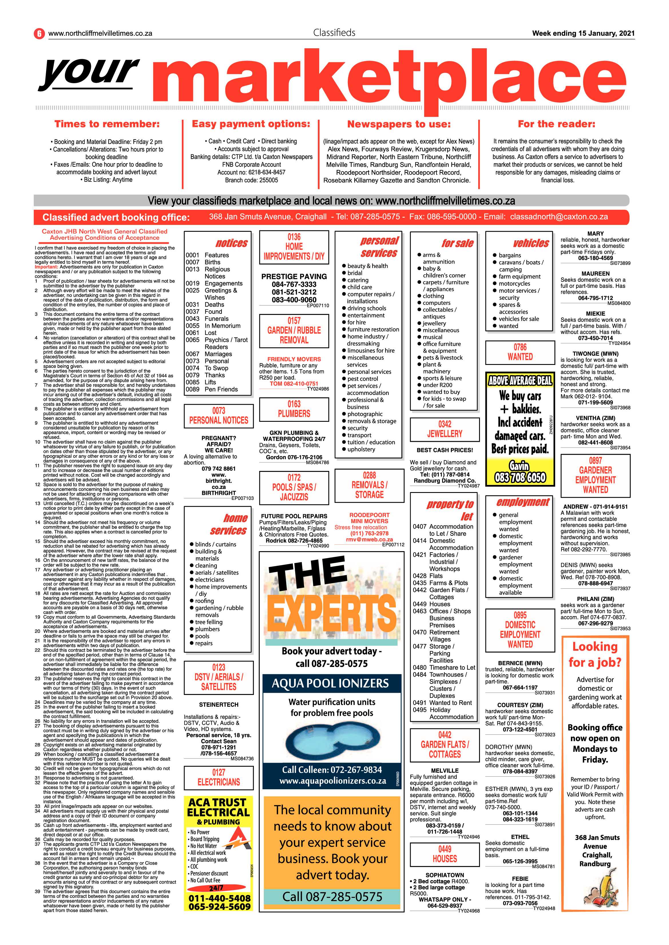 Northcliff Melville Times 15 January2021 page 6