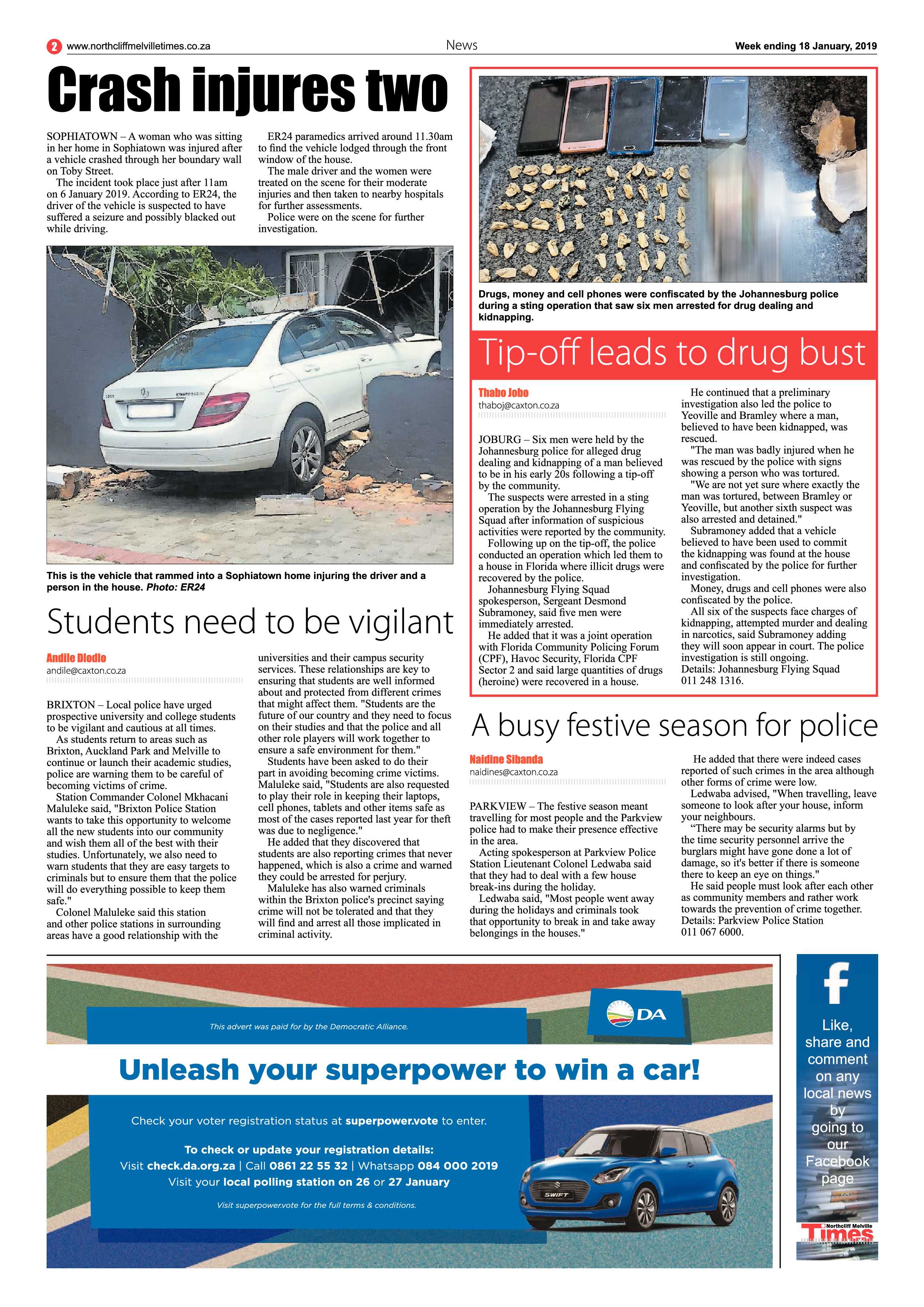 Northcliff Melville Times 15 January 2019 page 2