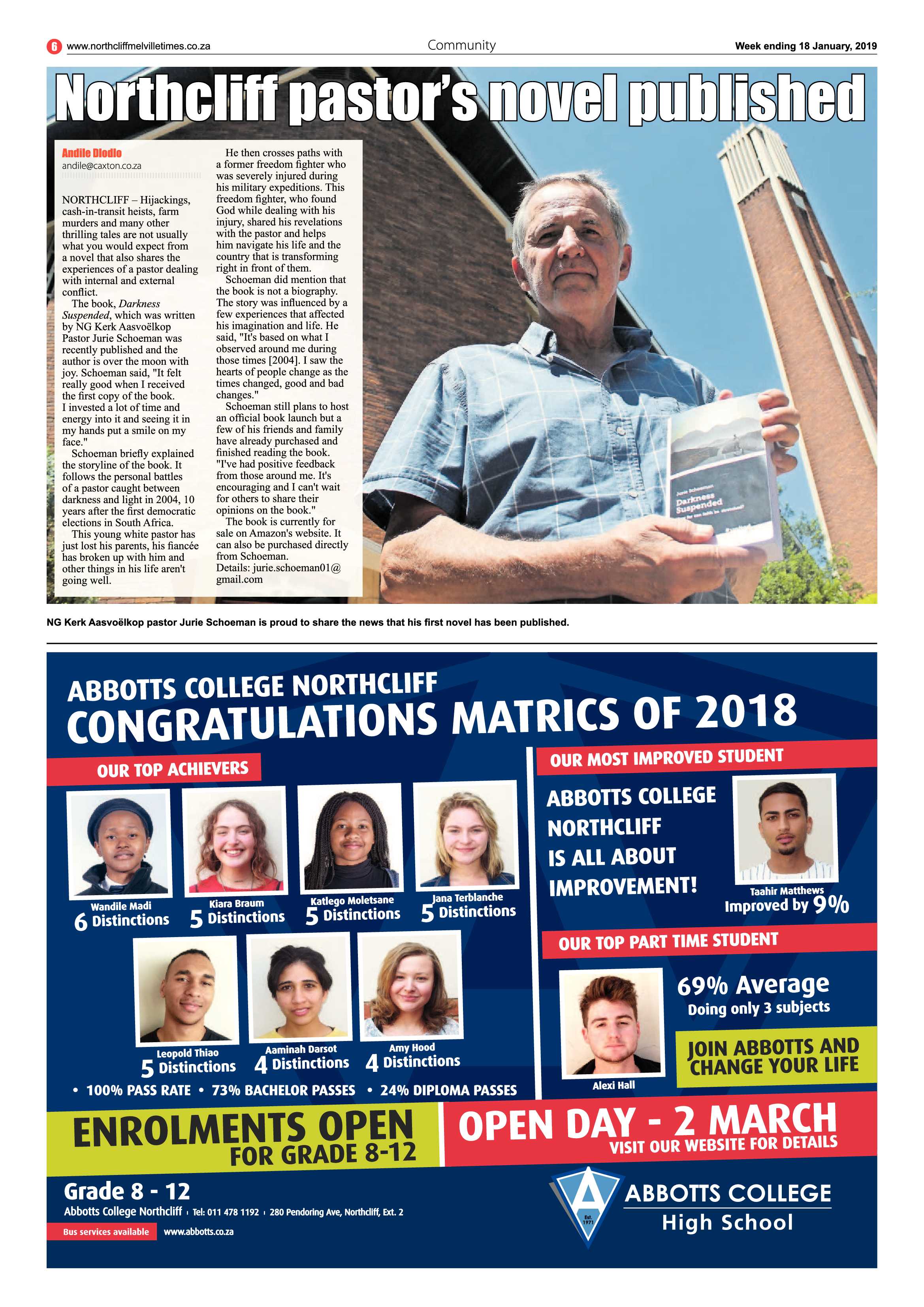 Northcliff Melville Times 15 January 2019 page 6
