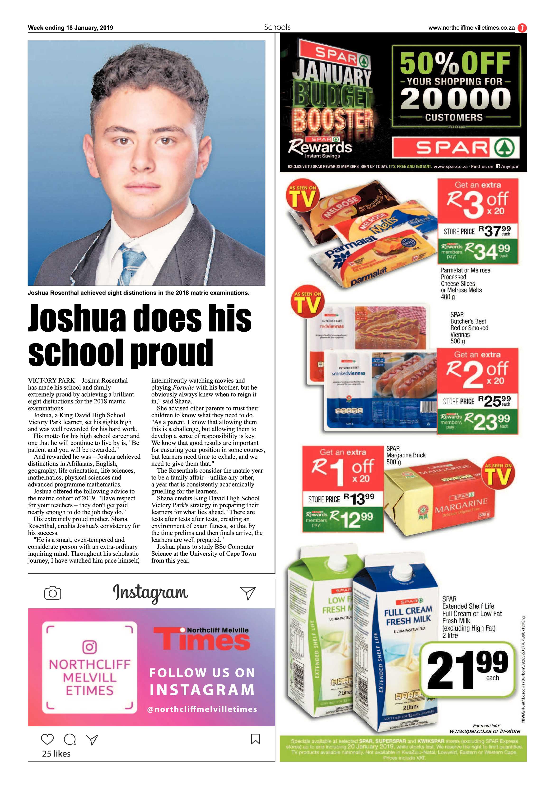 Northcliff Melville Times 15 January 2019 page 7