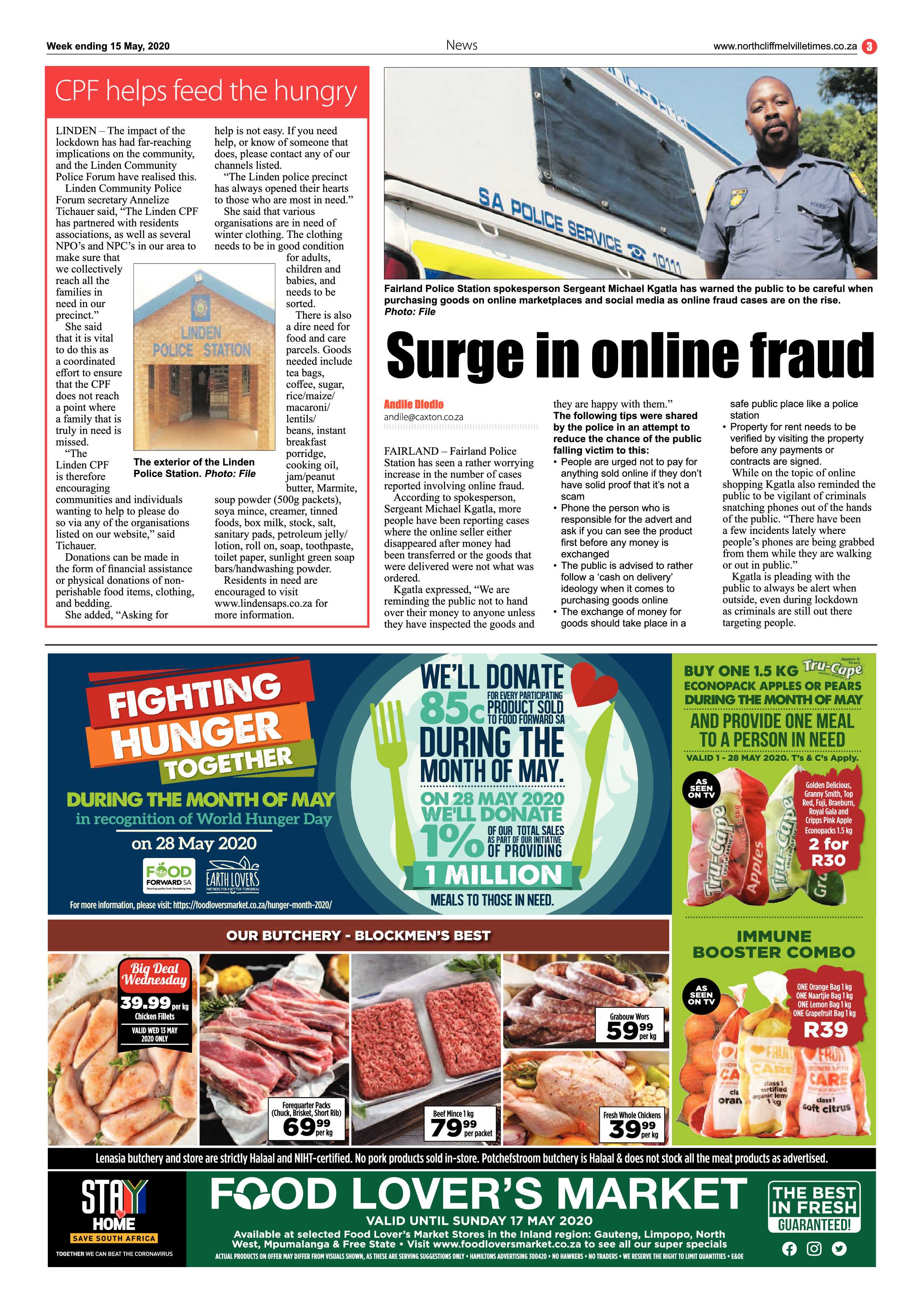 Northcliff Melville Times 15 May 2020 page 3
