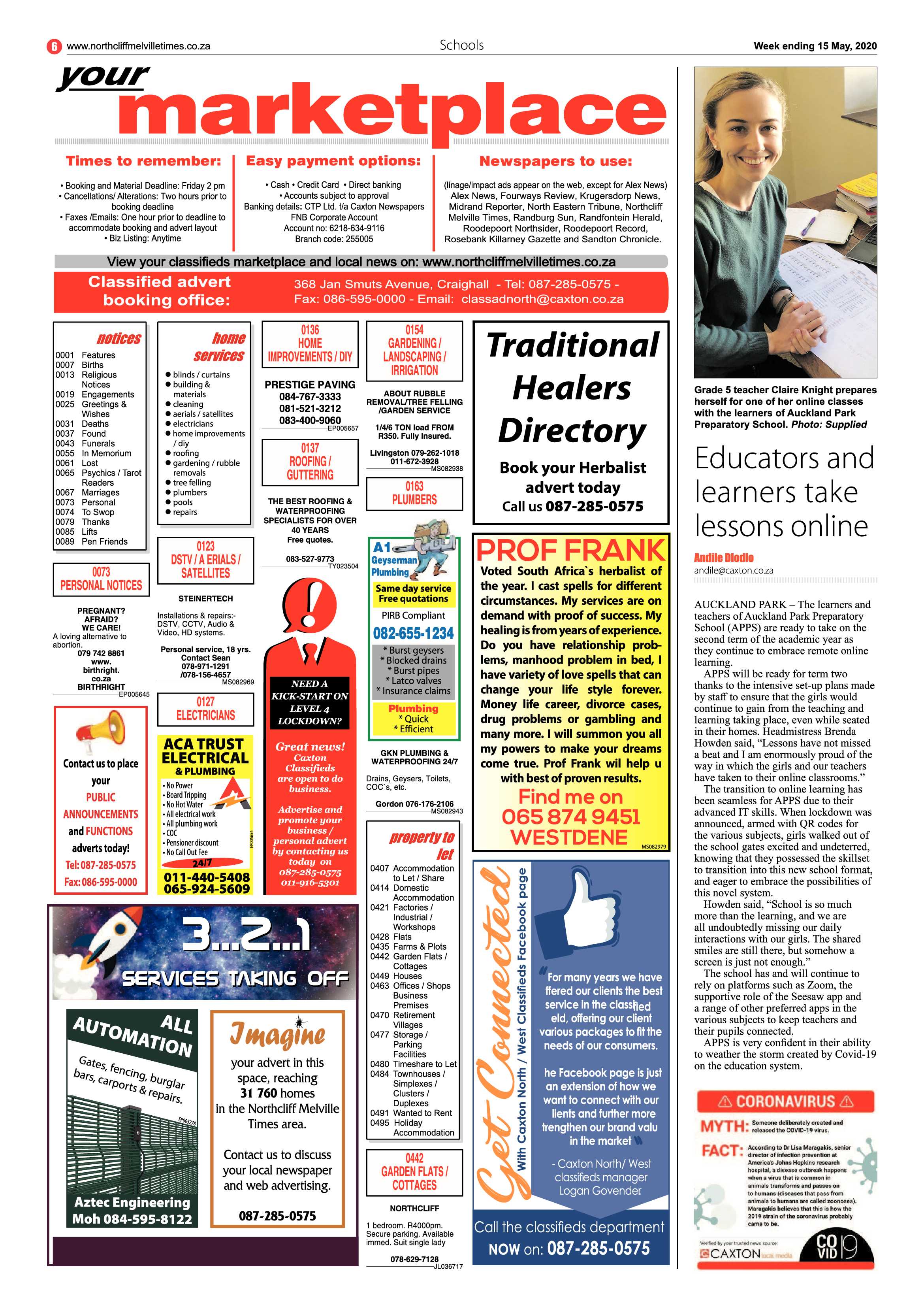 Northcliff Melville Times 15 May 2020 page 6