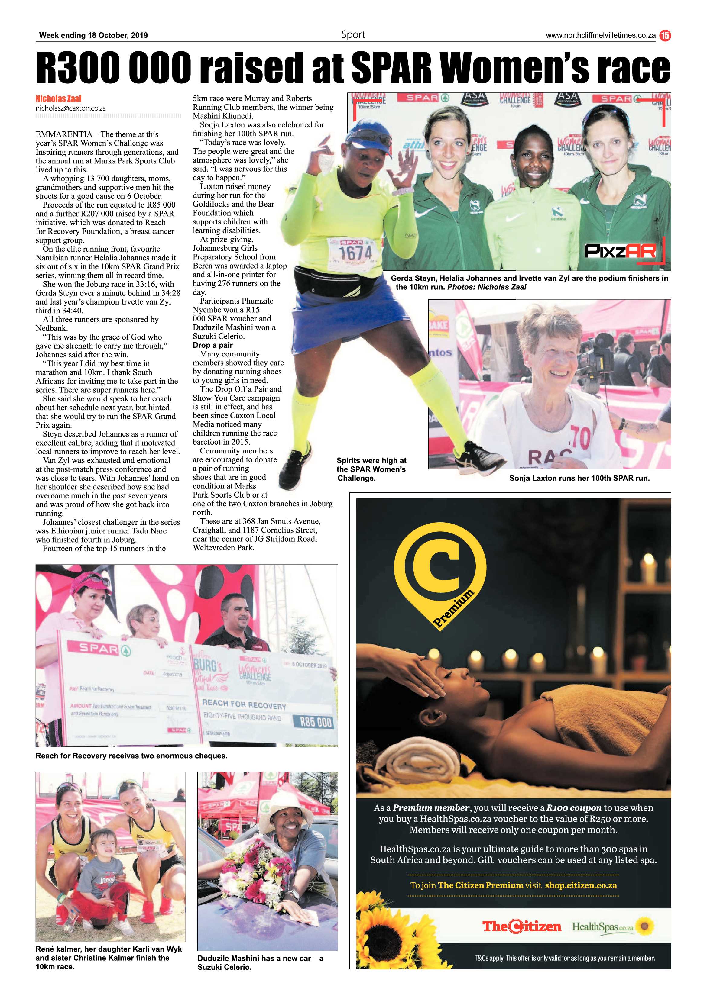 Northcliff Melville Times 15 October, 2019 page 15