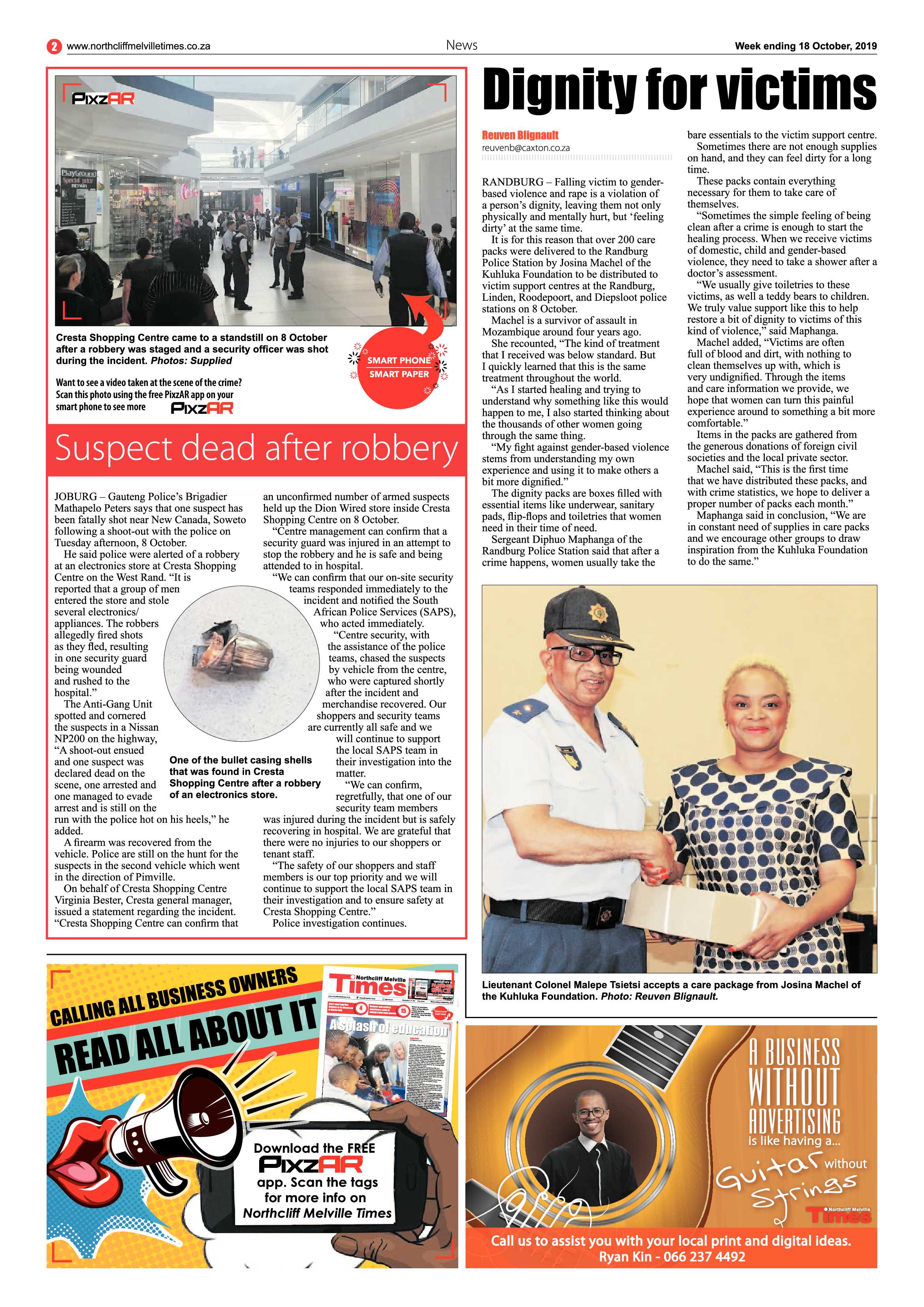 Northcliff Melville Times 15 October, 2019 page 2