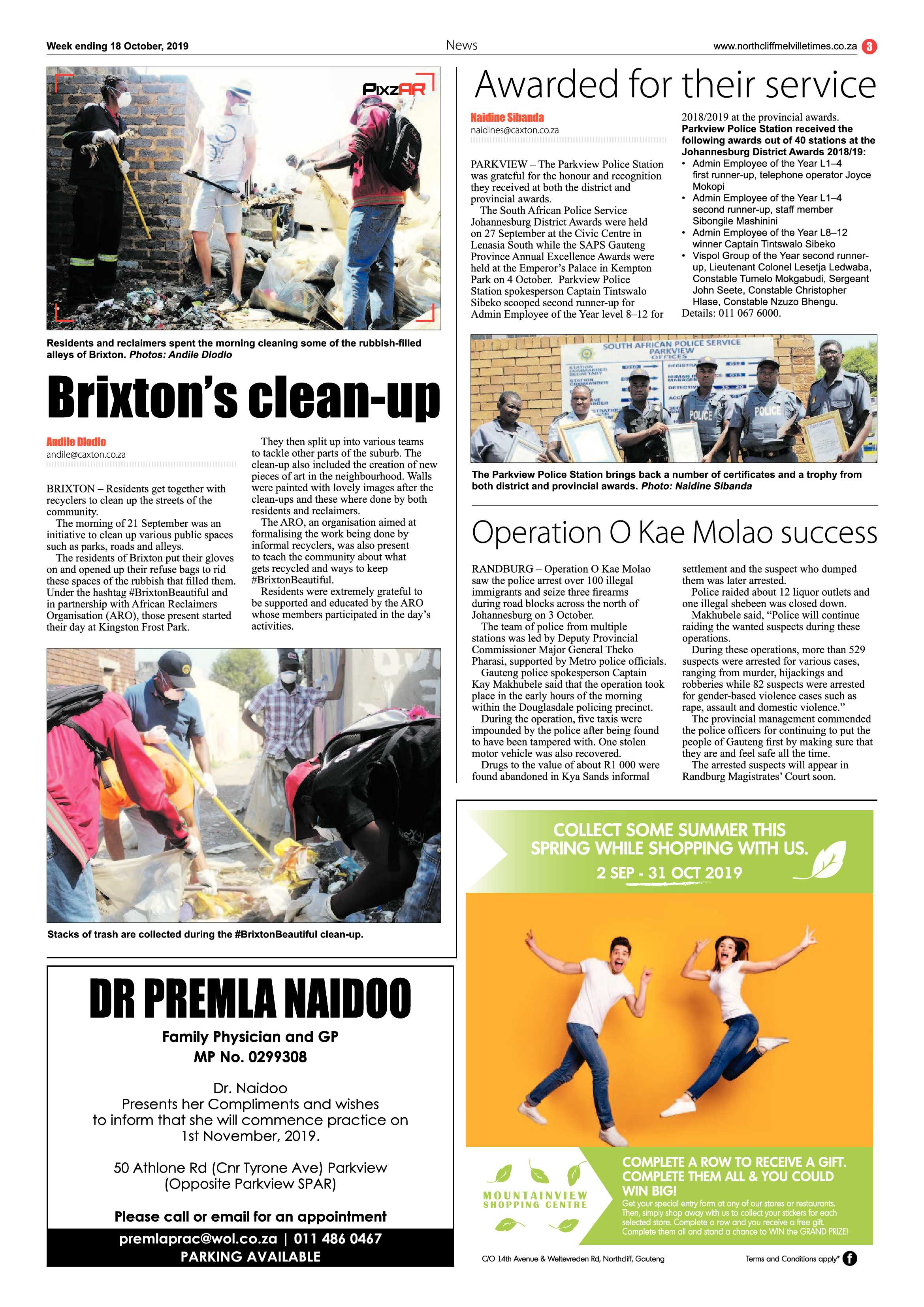 Northcliff Melville Times 15 October, 2019 page 3