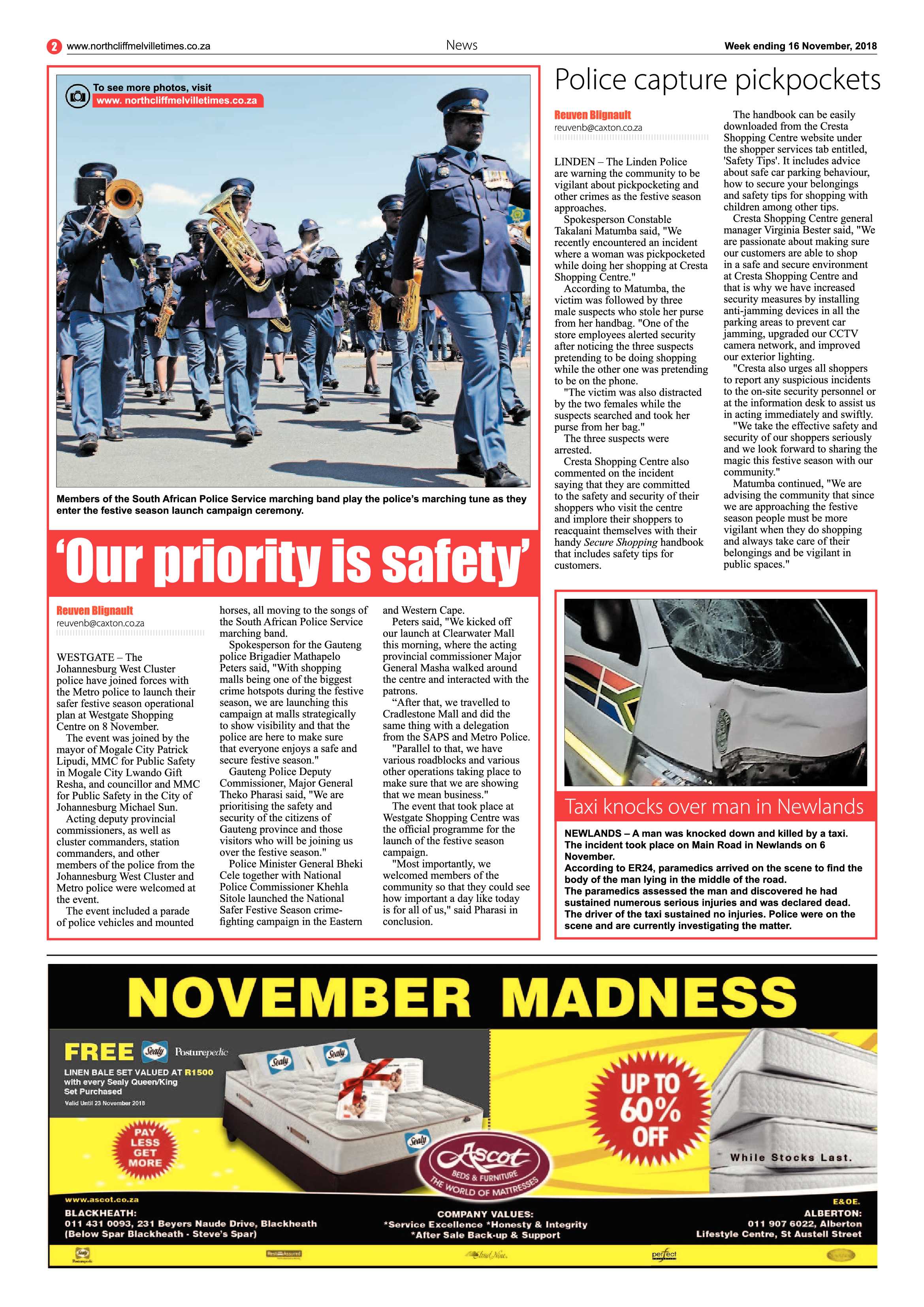 Northcliff Melville Times 16 November 2018 page 2