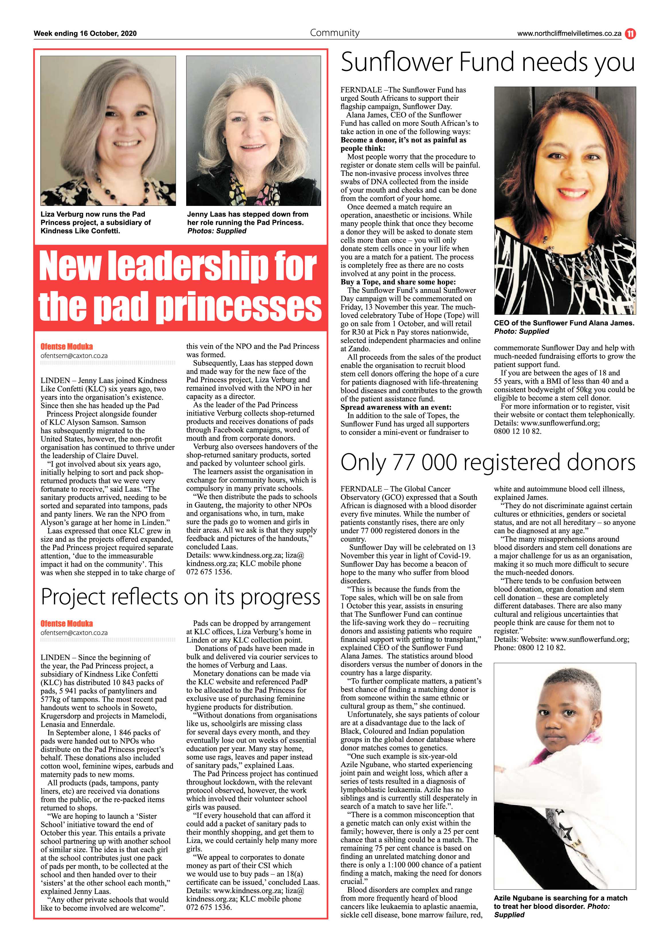 Northcliff Melville Times 16 October 2020 page 11