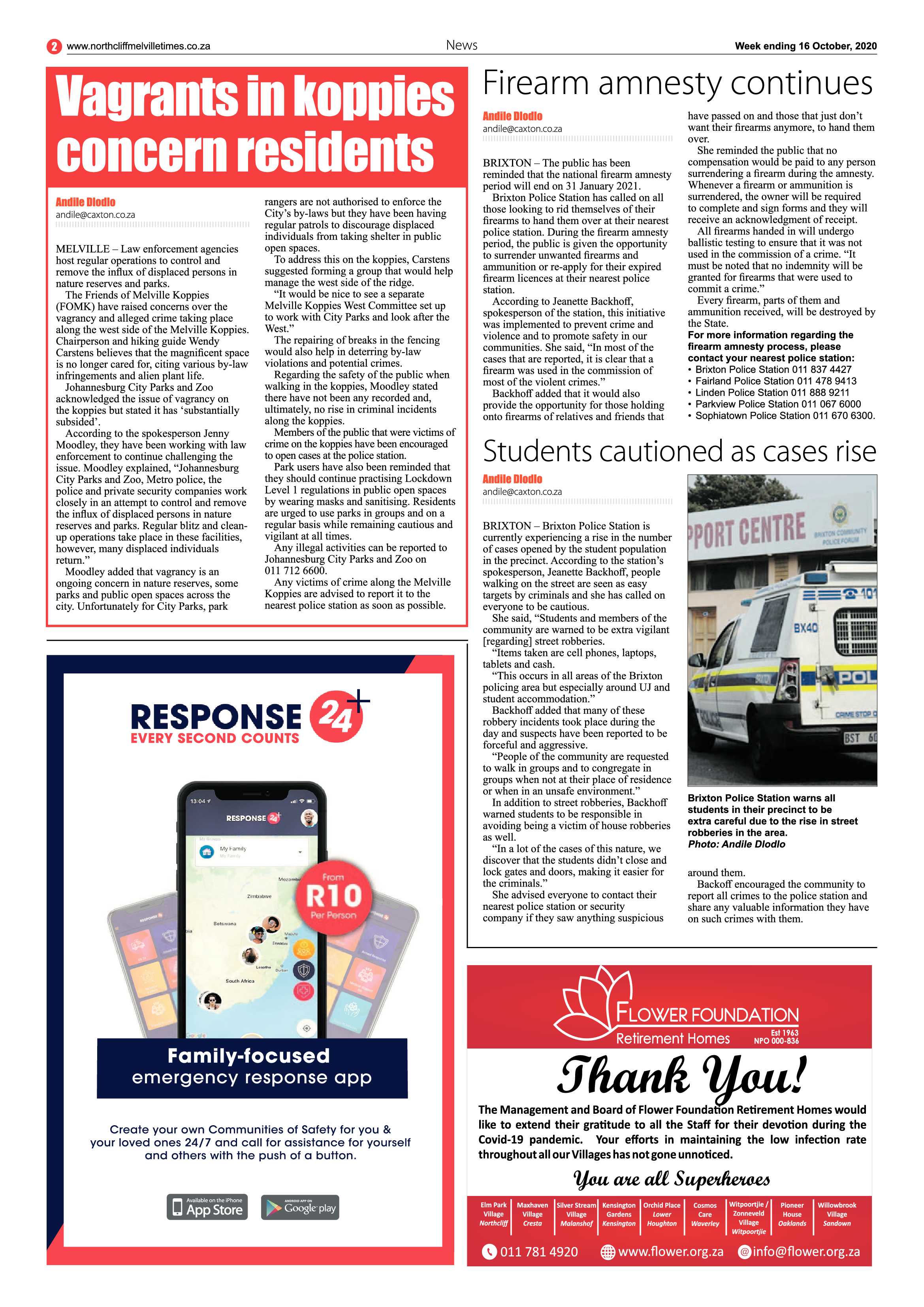 Northcliff Melville Times 16 October 2020 page 2