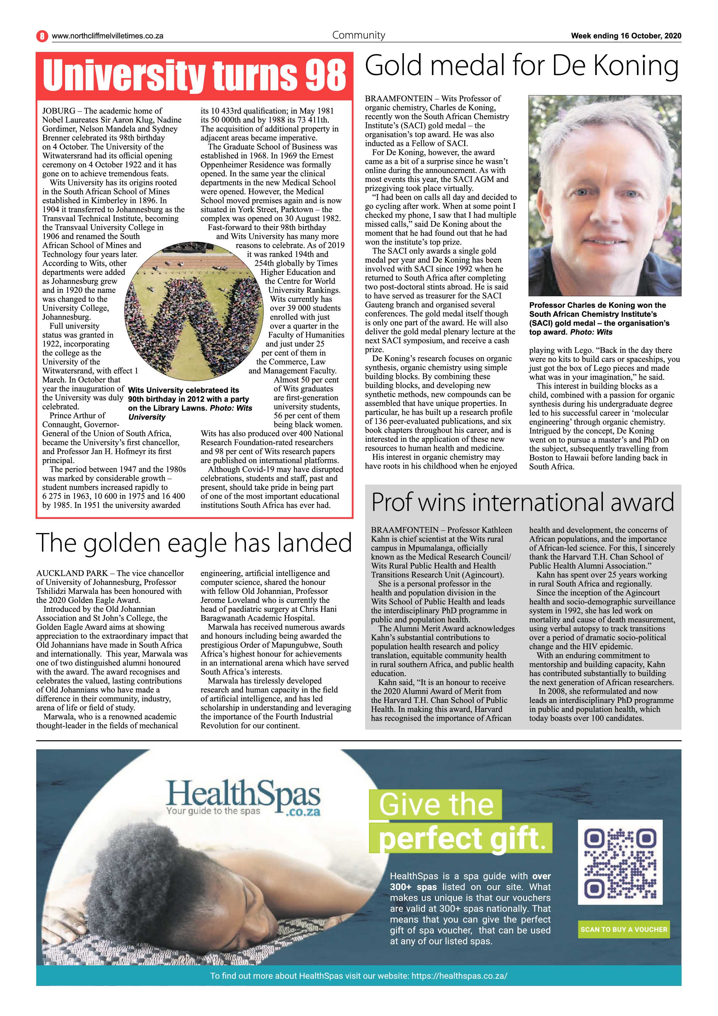 Northcliff Melville Times 16 October 2020 page 8
