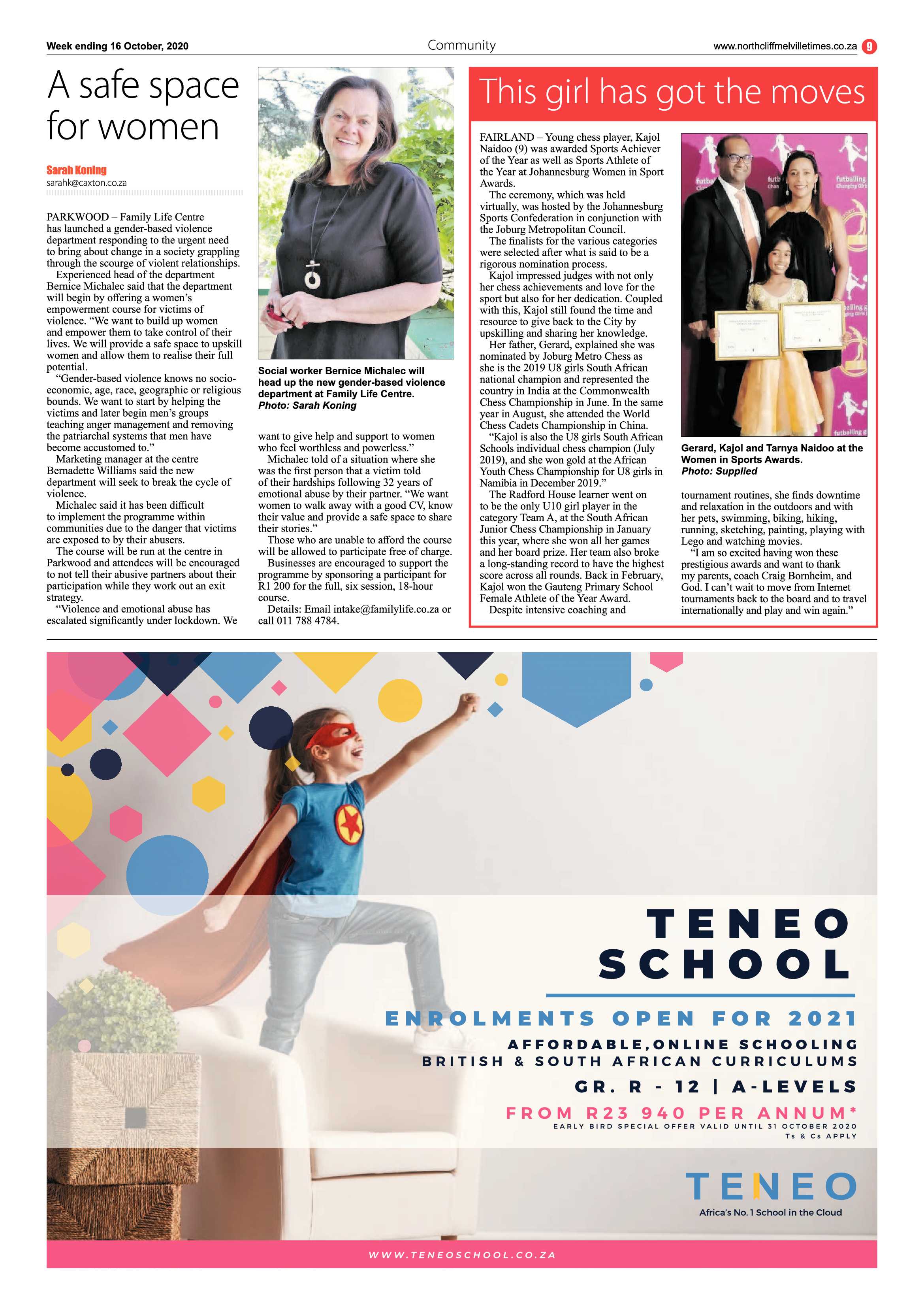 Northcliff Melville Times 16 October 2020 page 9
