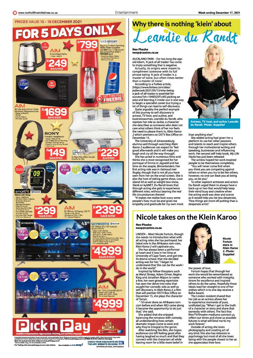 Northcliff Melville Times 17 December 2021 page 10