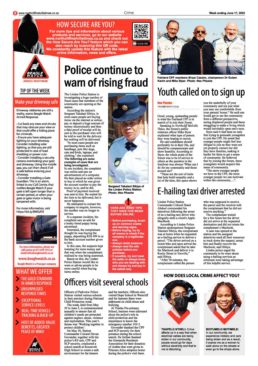 Northcliff Melville Times 17 June 2022 page 2