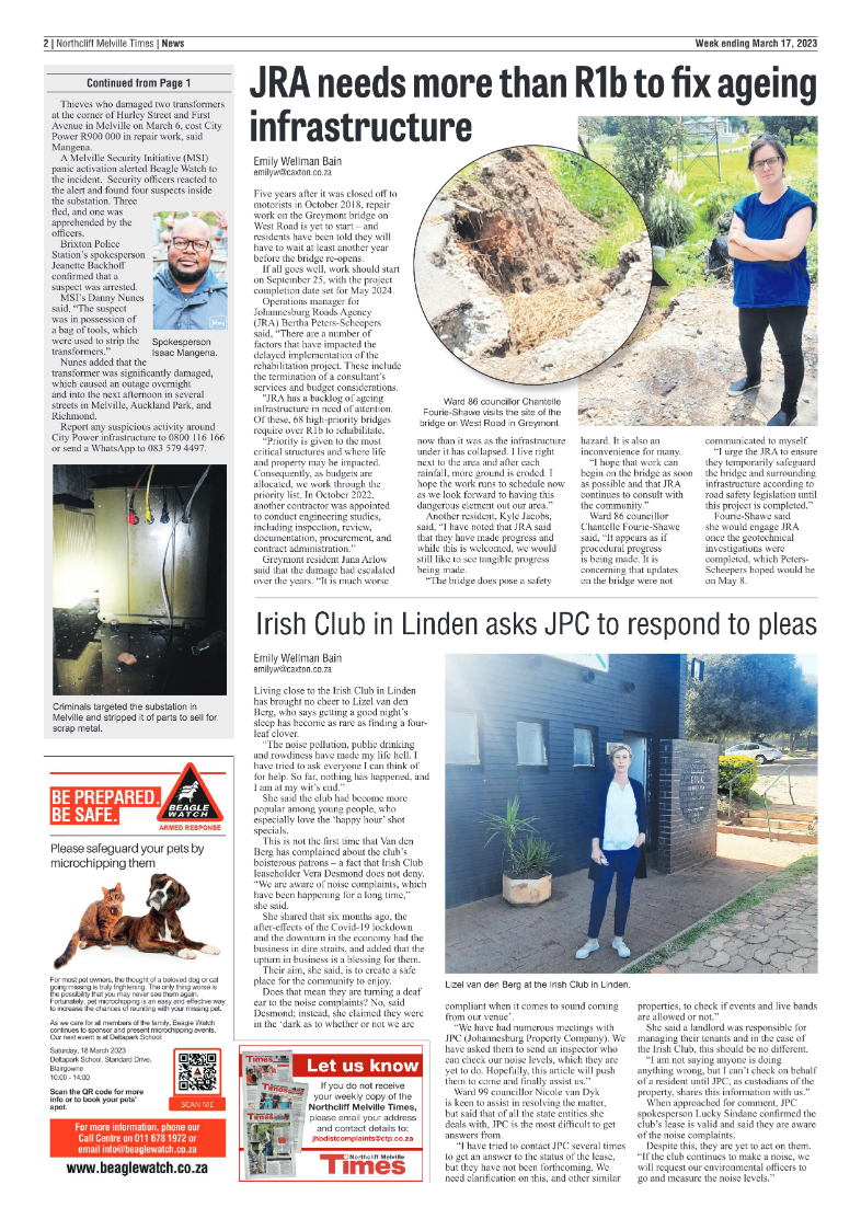 Northcliff Melville Times 17 March 2023 page 2