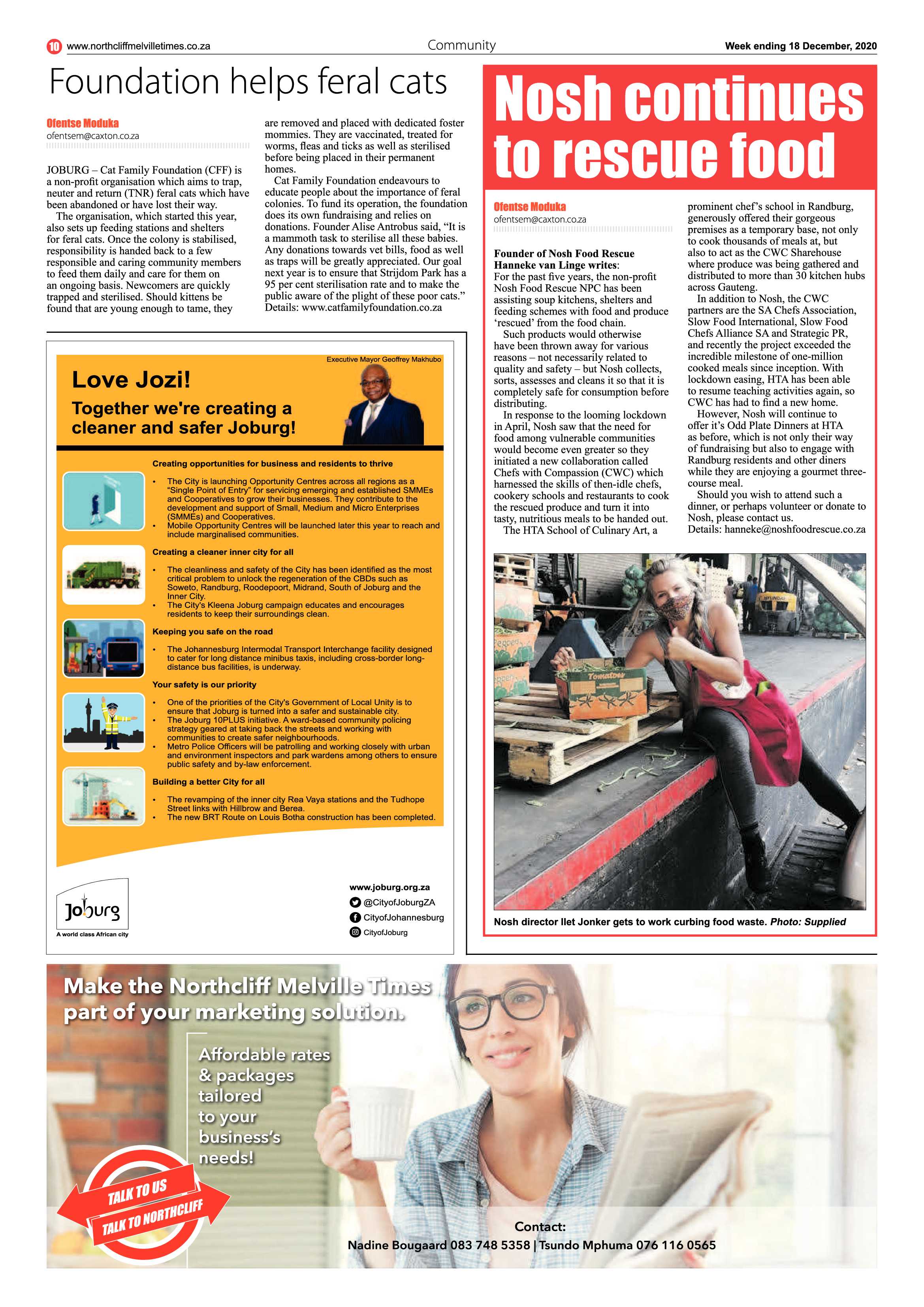 Northcliff Melville Times 18 December 2020 page 10