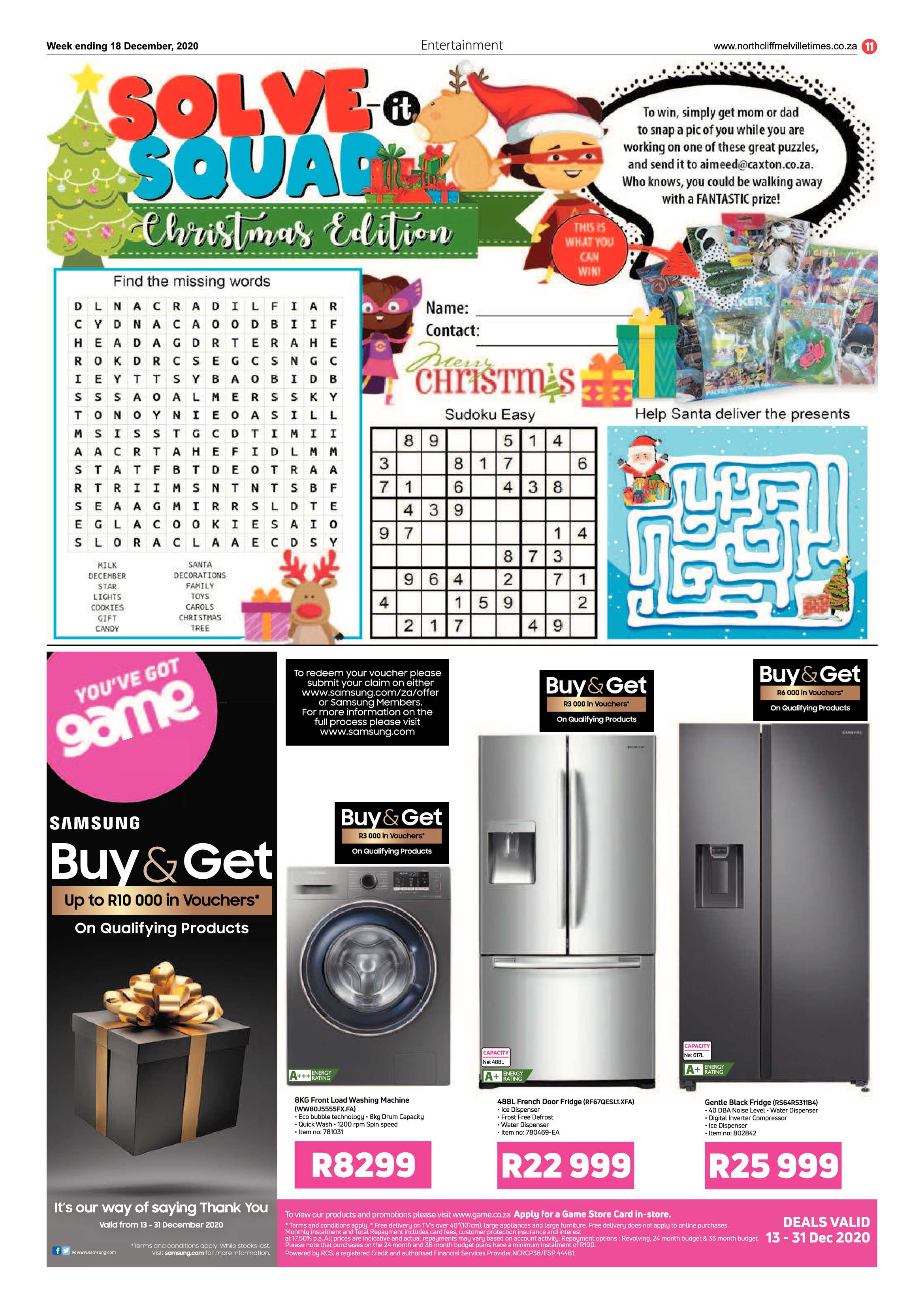 Northcliff Melville Times 18 December 2020 page 11