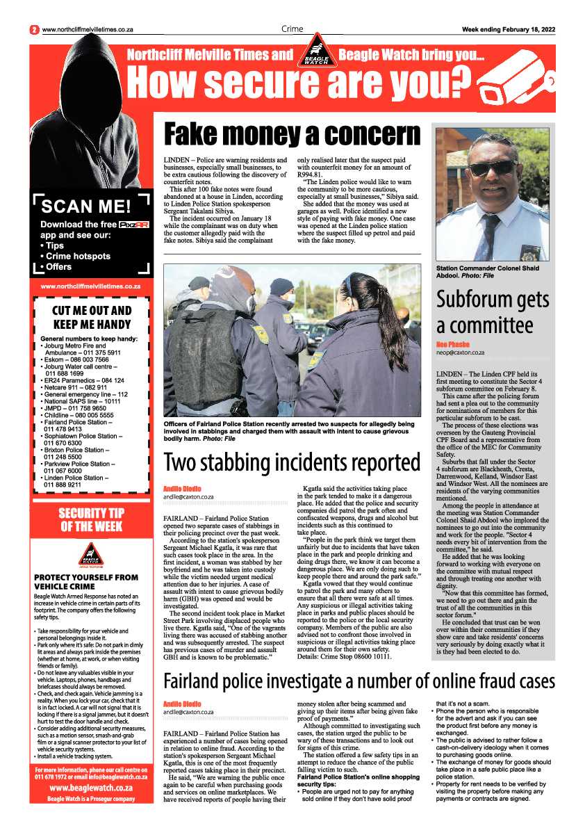 Northcliff Melville Times 18 February  2022 page 2