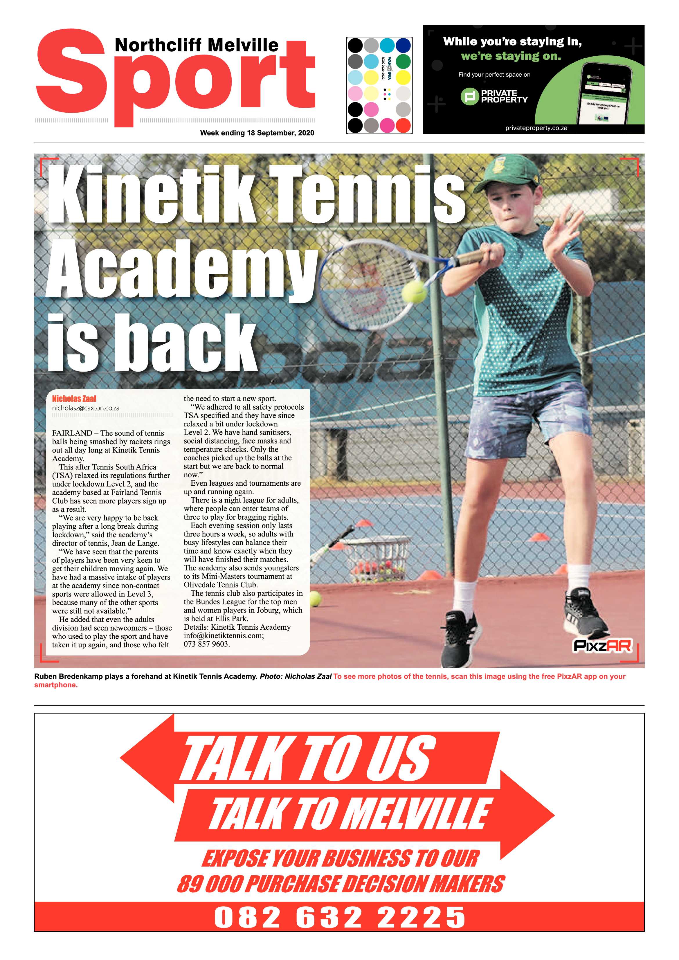 Northcliff Melville Times 18 September 2020 page 12