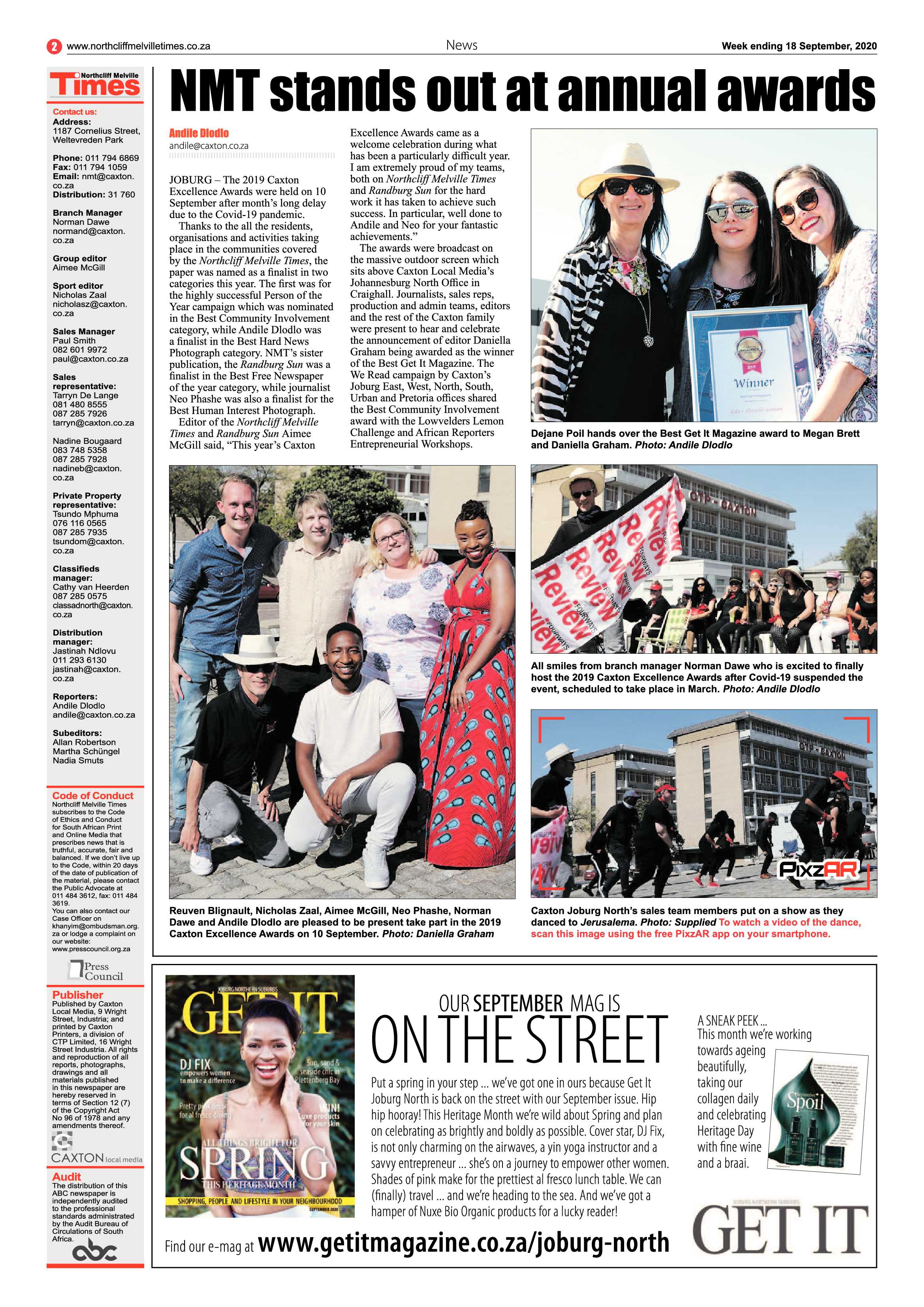 Northcliff Melville Times 18 September 2020 page 2