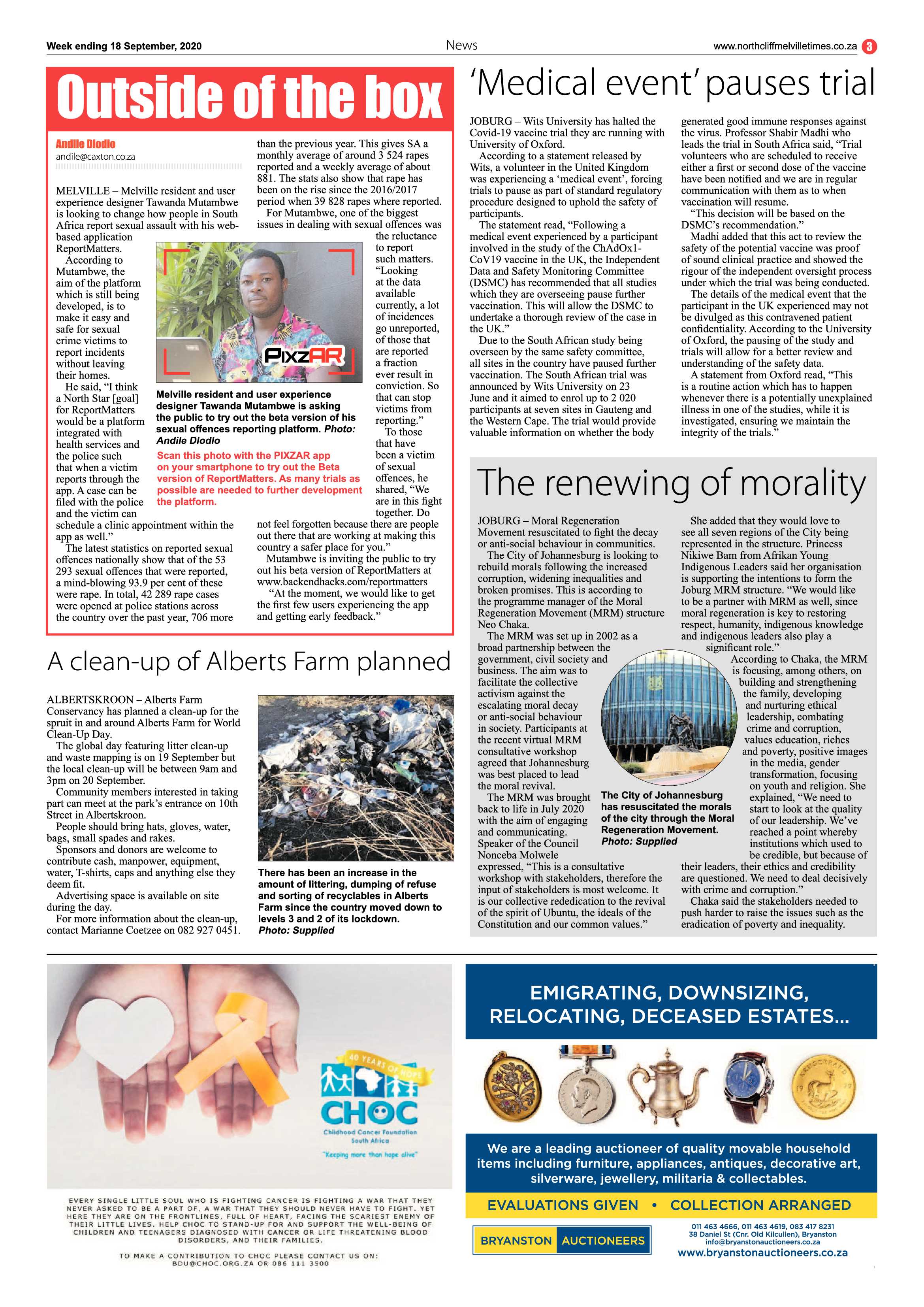 Northcliff Melville Times 18 September 2020 page 3