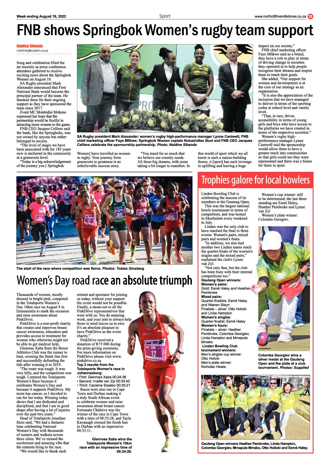 Northcliff Melville Times 19 August 2022 page 11