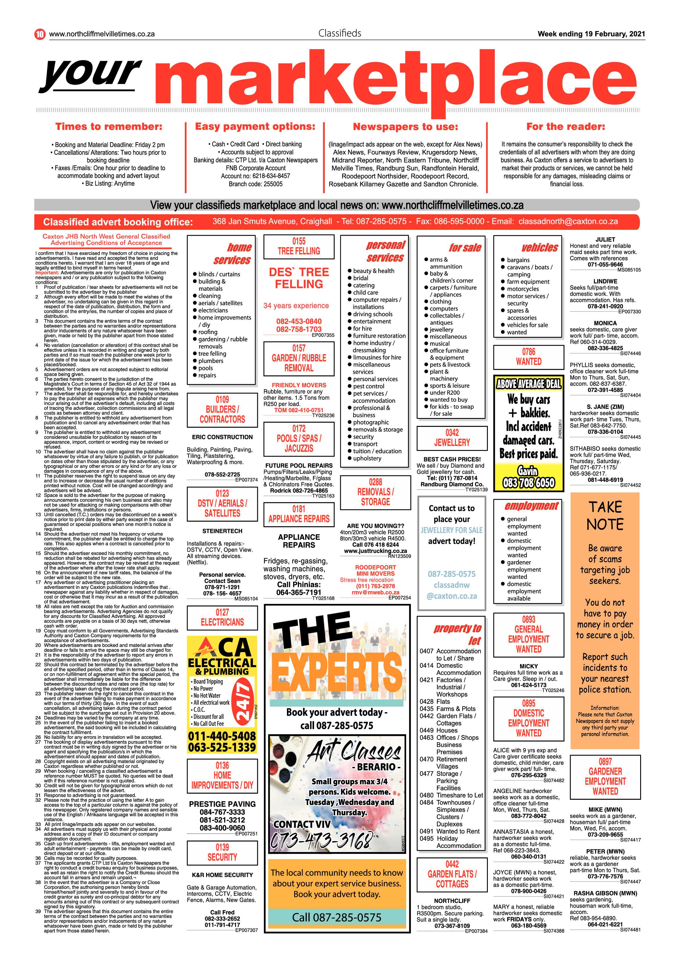 Northcliff Melville Times 19 February 2021 page 10