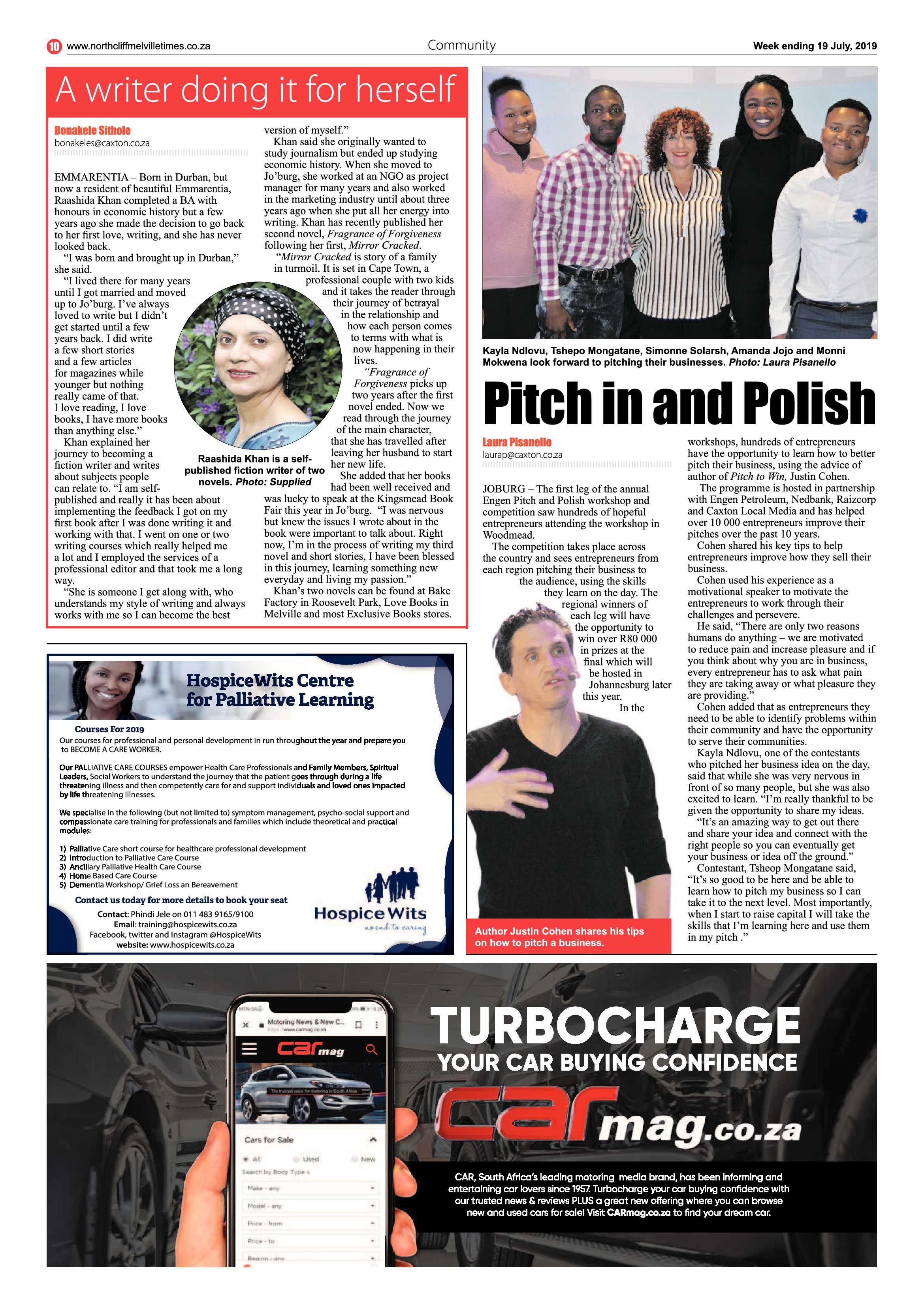Northcliff Melville Times 19 July, 2019 page 10