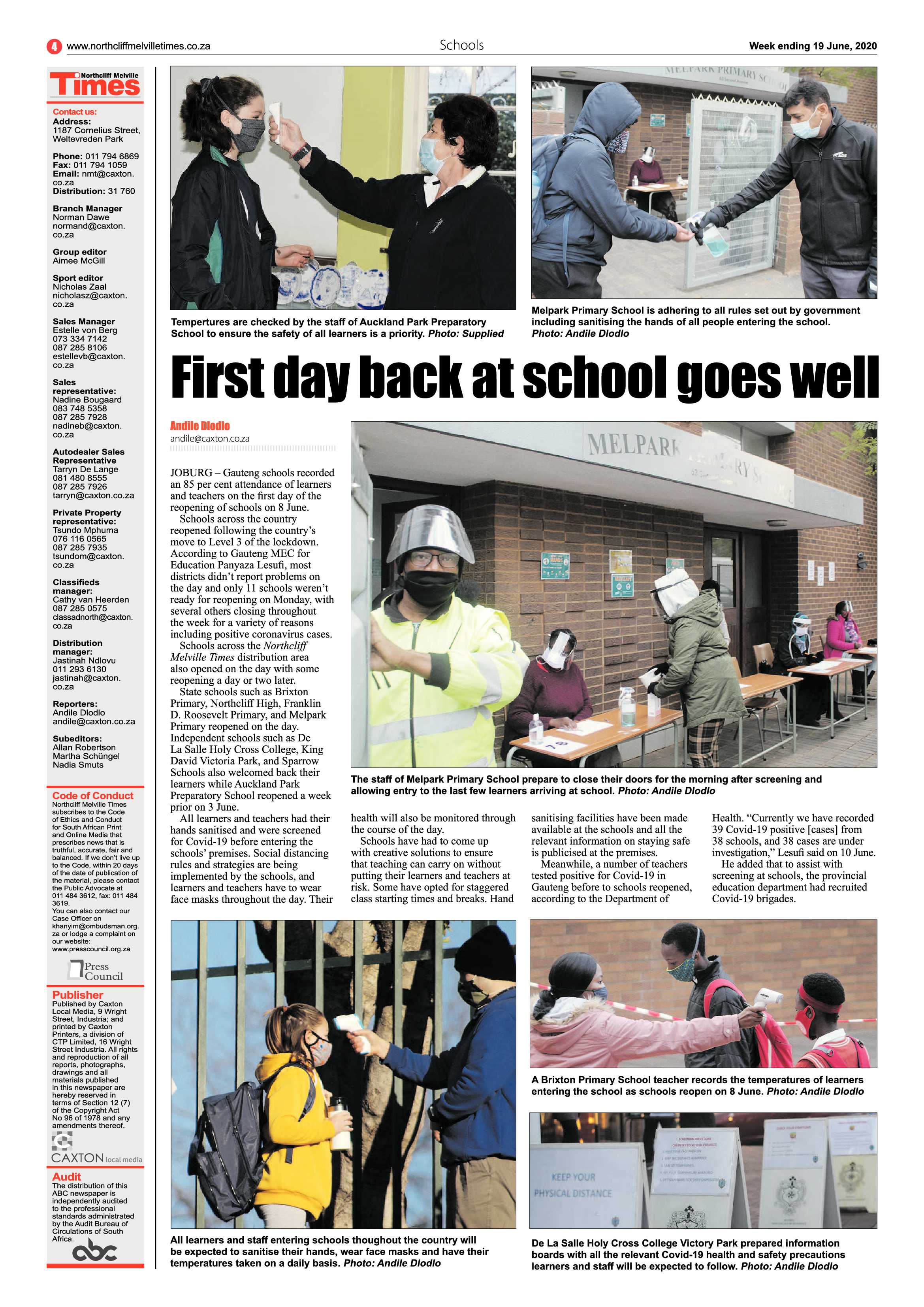 Northcliff Melville Times 19 June 2020 page 4