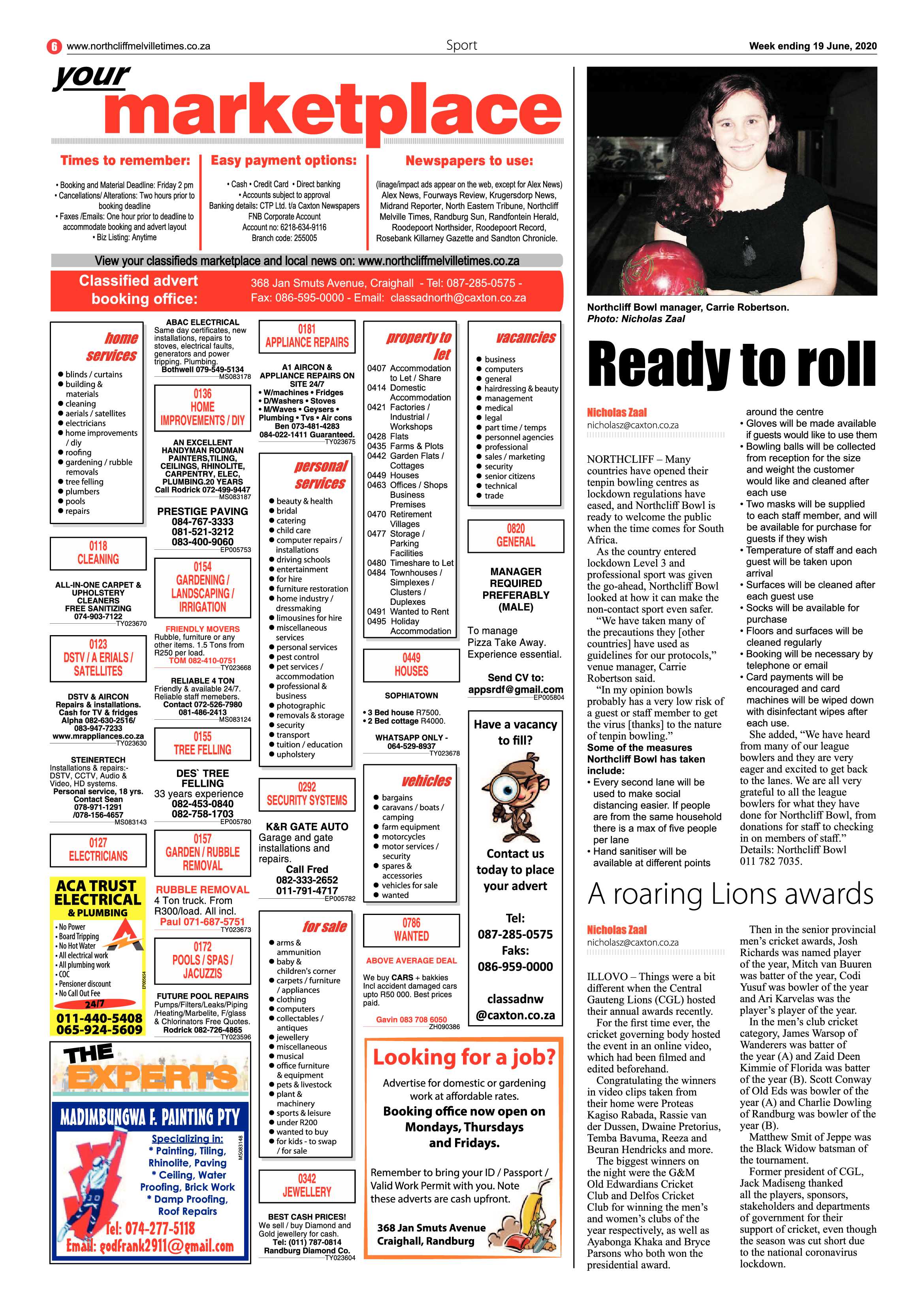 Northcliff Melville Times 19 June 2020 page 6