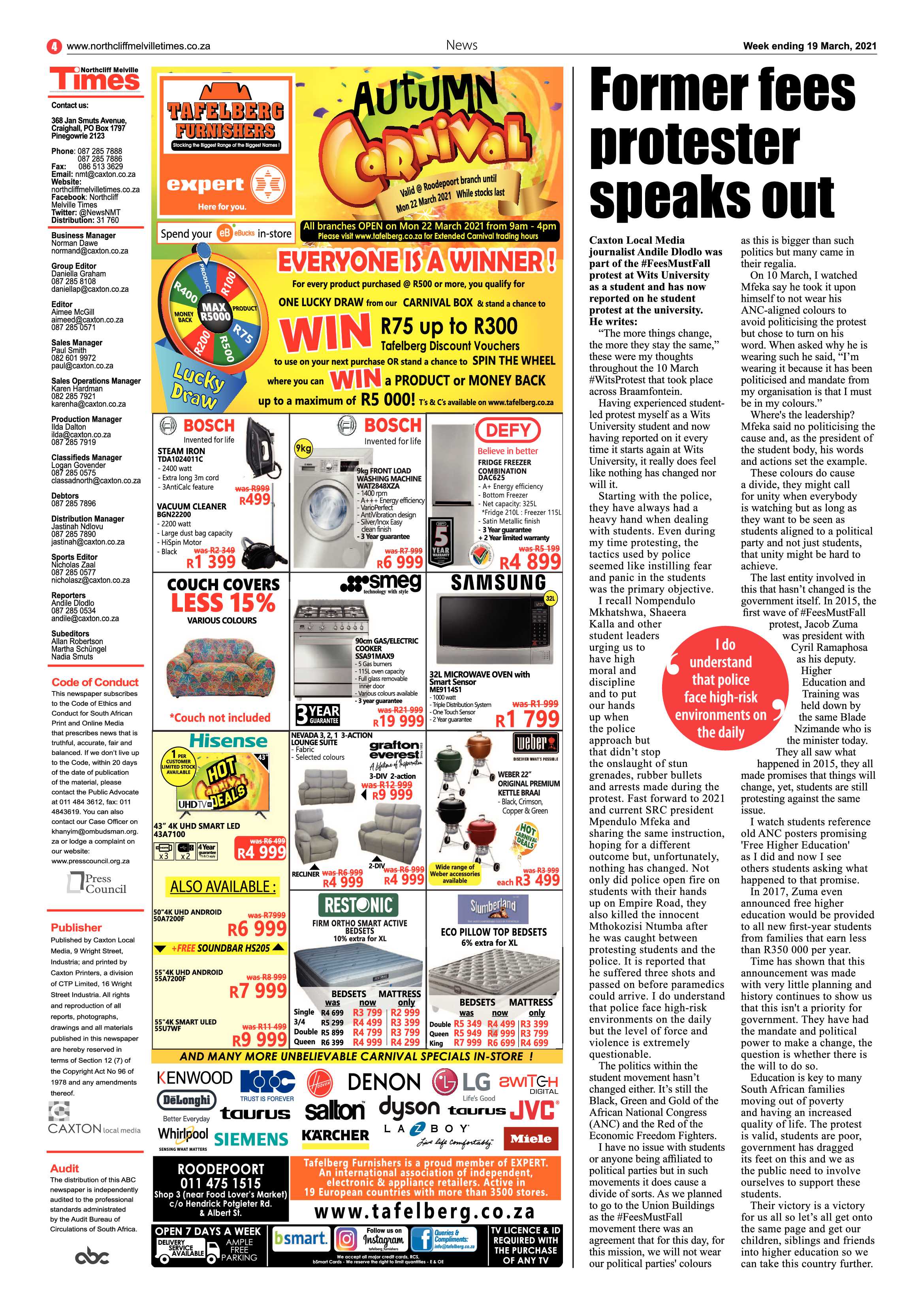 Northcliff Melville Times 19 March 2021 page 4