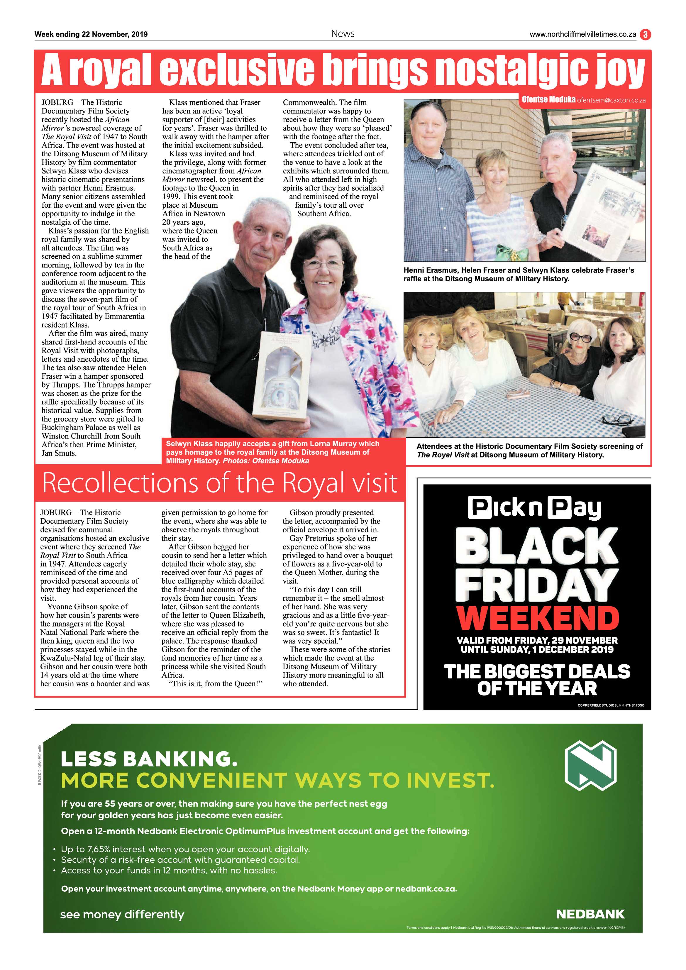 Northcliff Melville Times 19 November, 2019 page 3