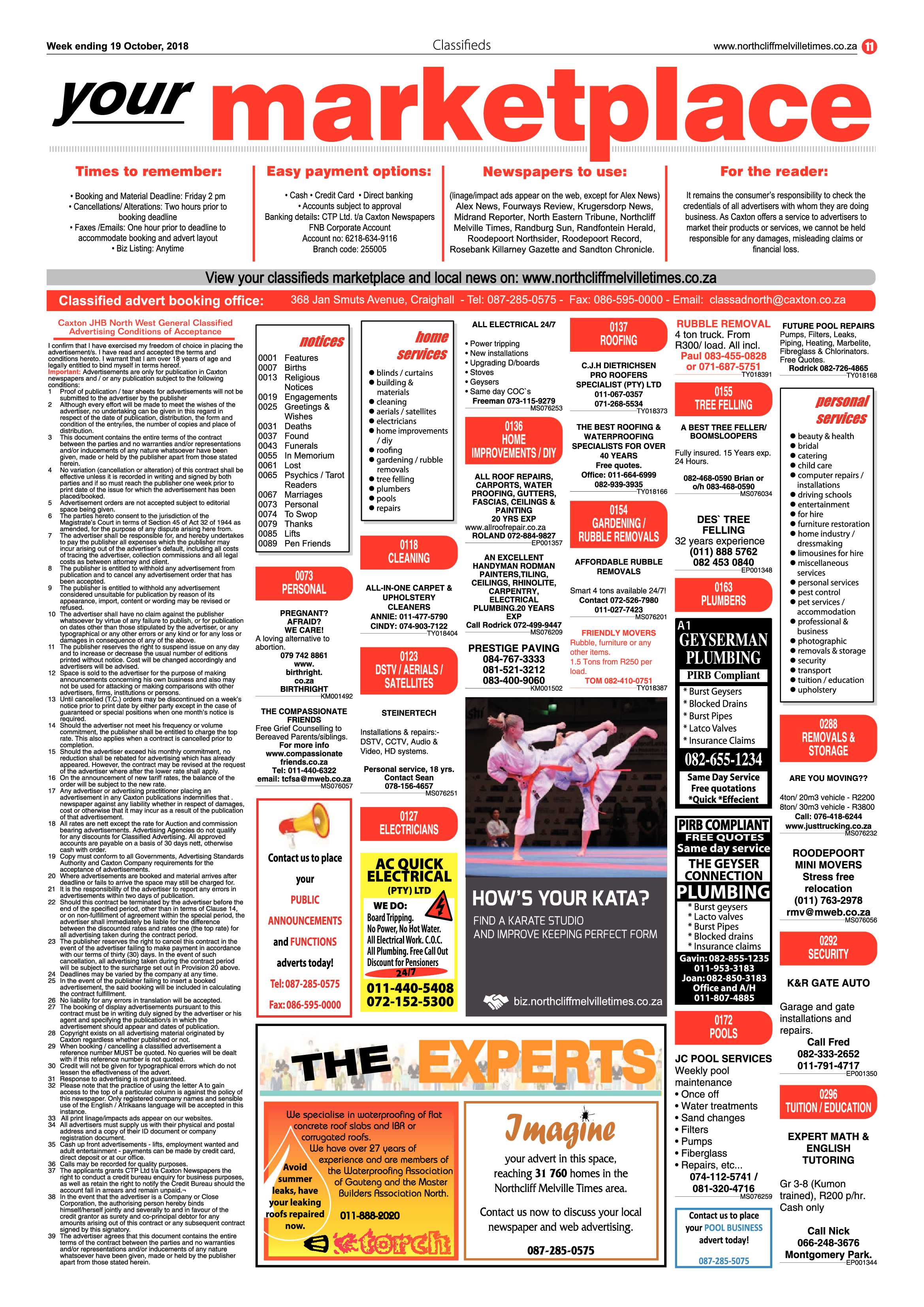 Northcliff Melville Times 19 October 2018 page 11