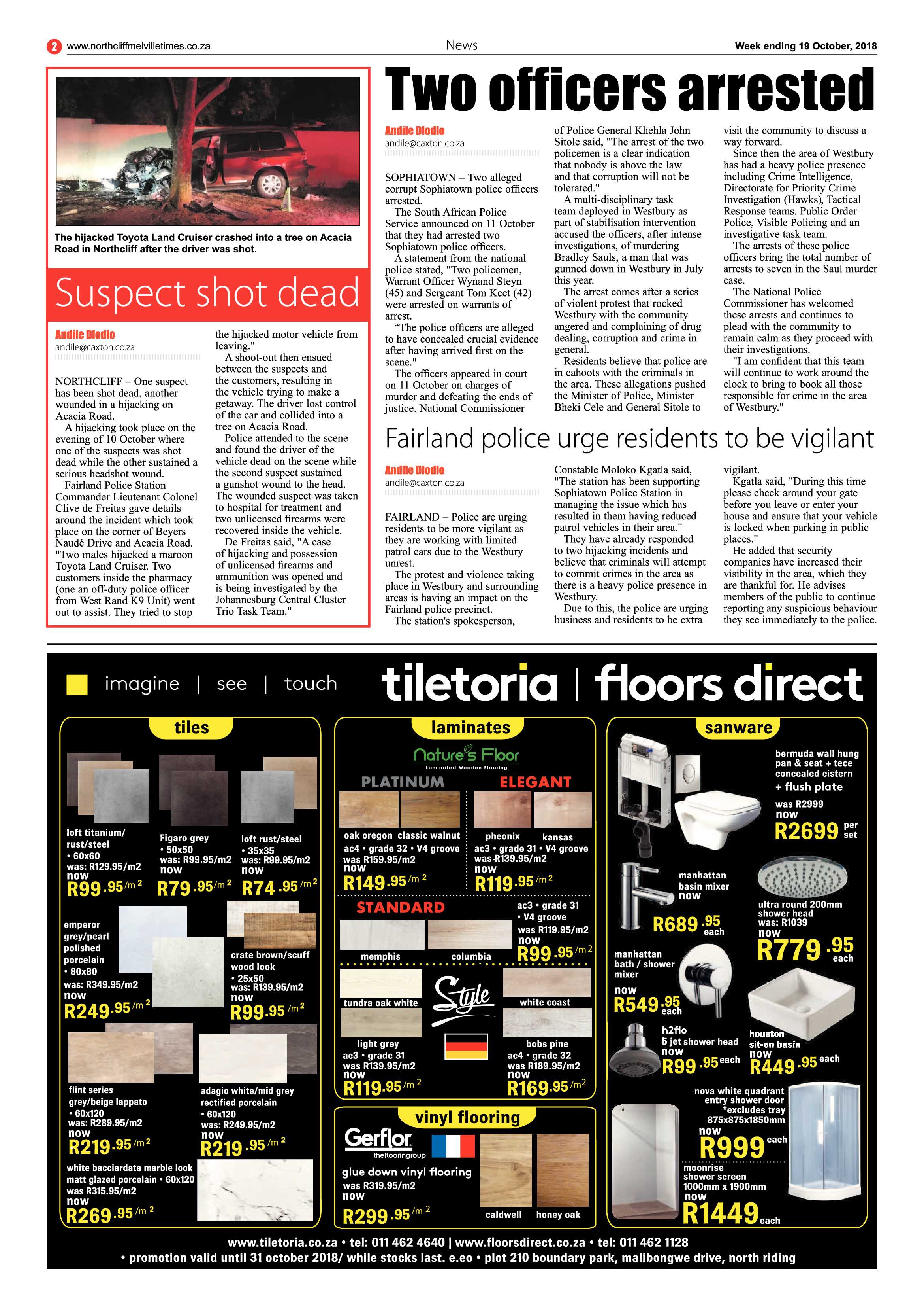 Northcliff Melville Times 19 October 2018 page 2