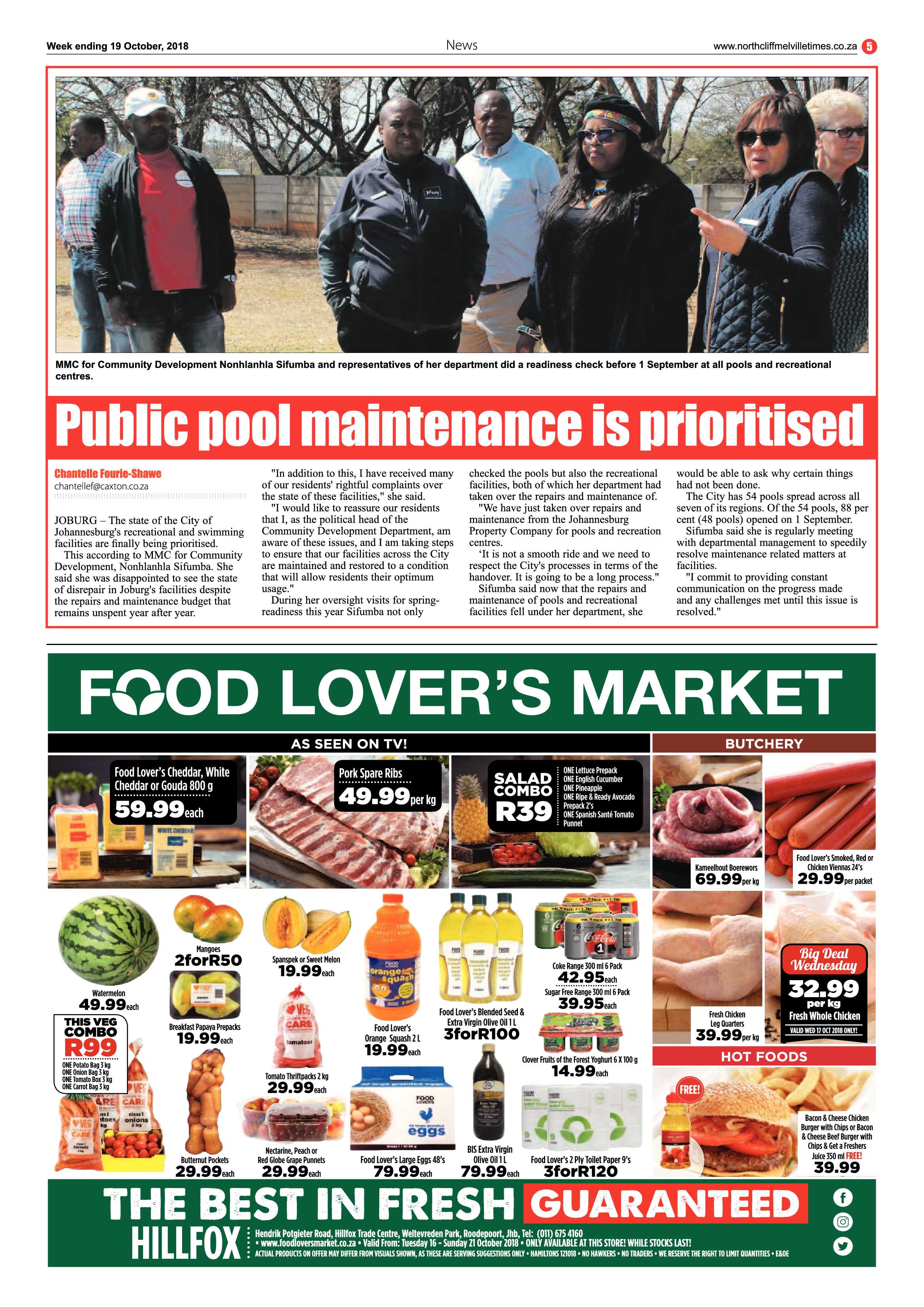 Northcliff Melville Times 19 October 2018 page 5