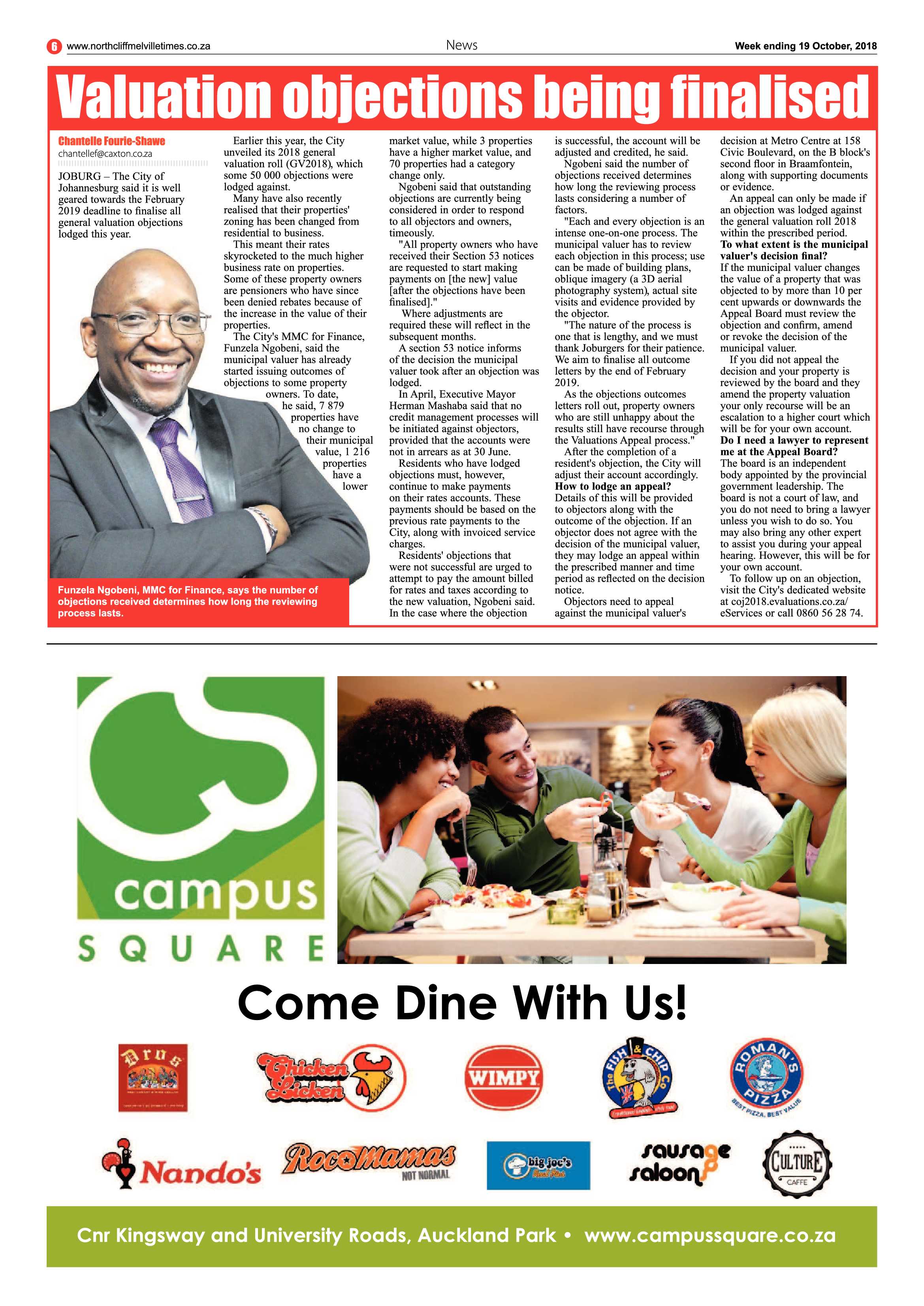 Northcliff Melville Times 19 October 2018 page 6