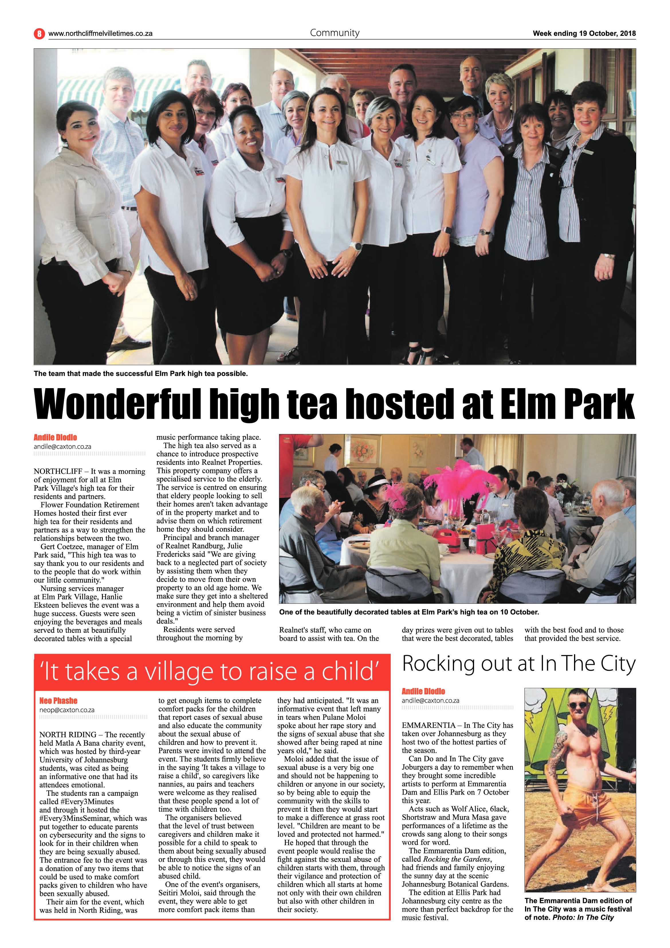 Northcliff Melville Times 19 October 2018 page 8