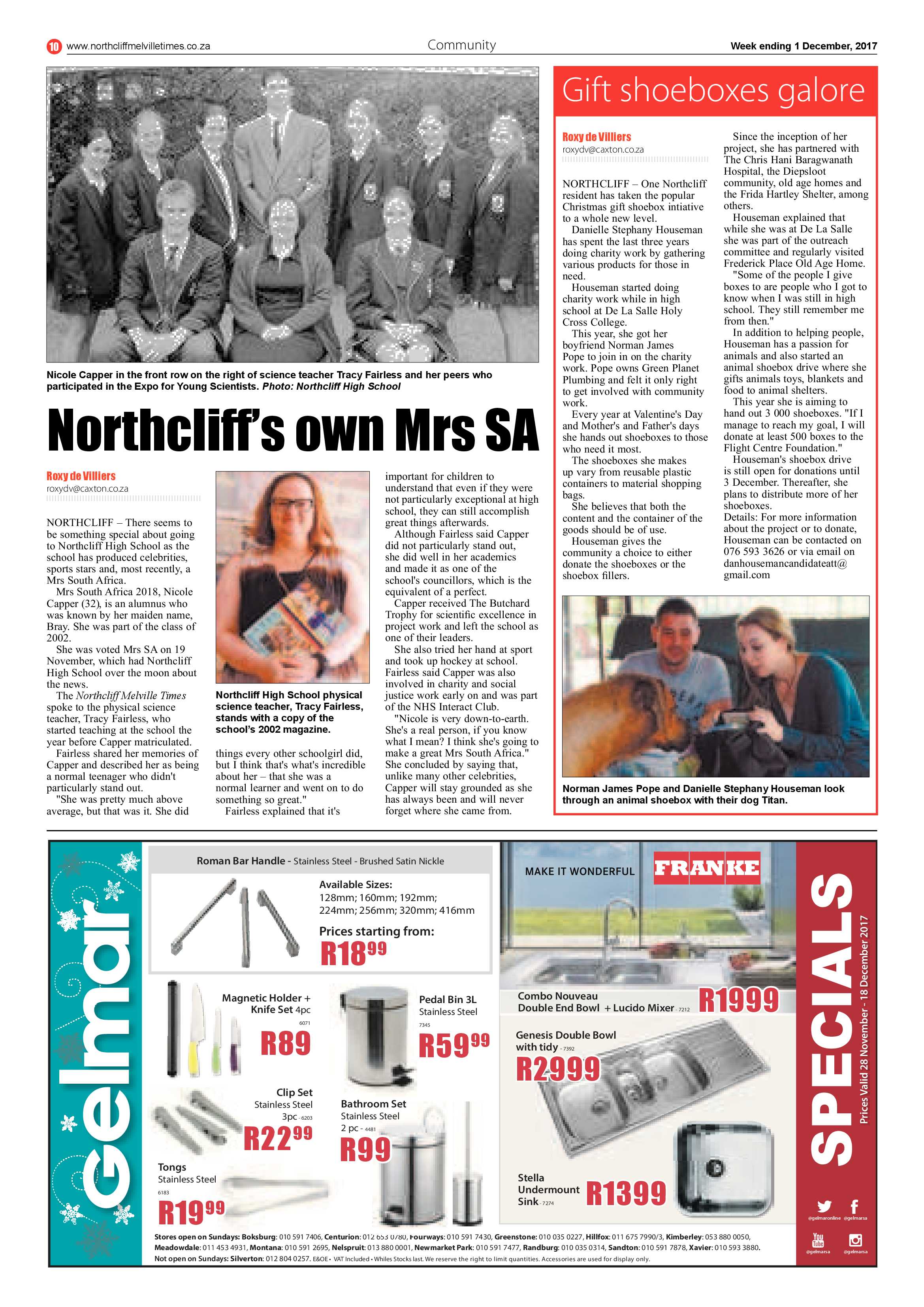 Northcliff Melville Times 1 December page 10