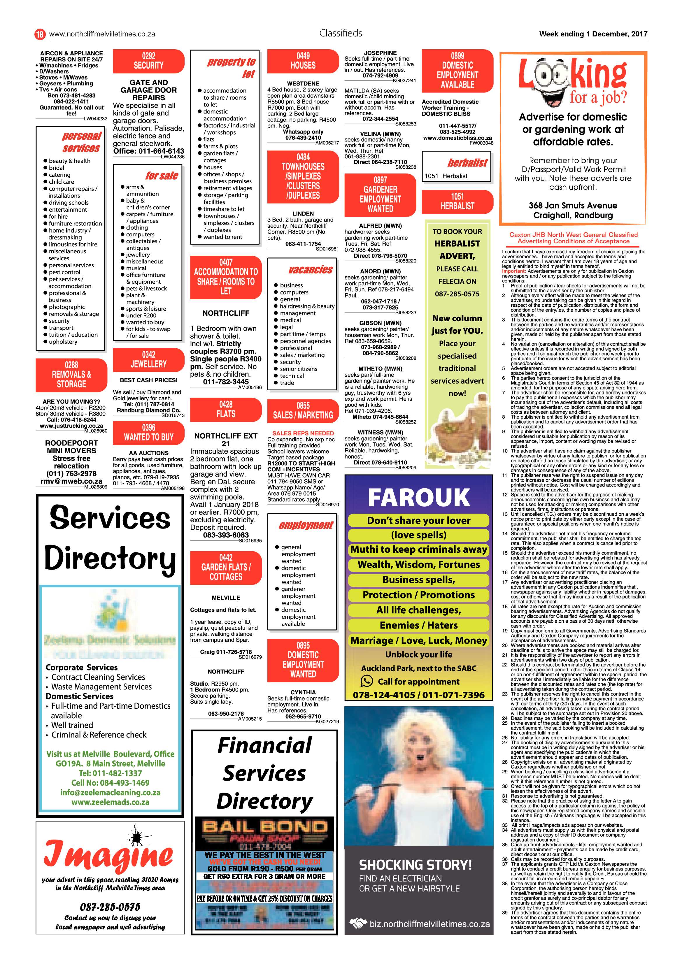 Northcliff Melville Times 1 December page 18