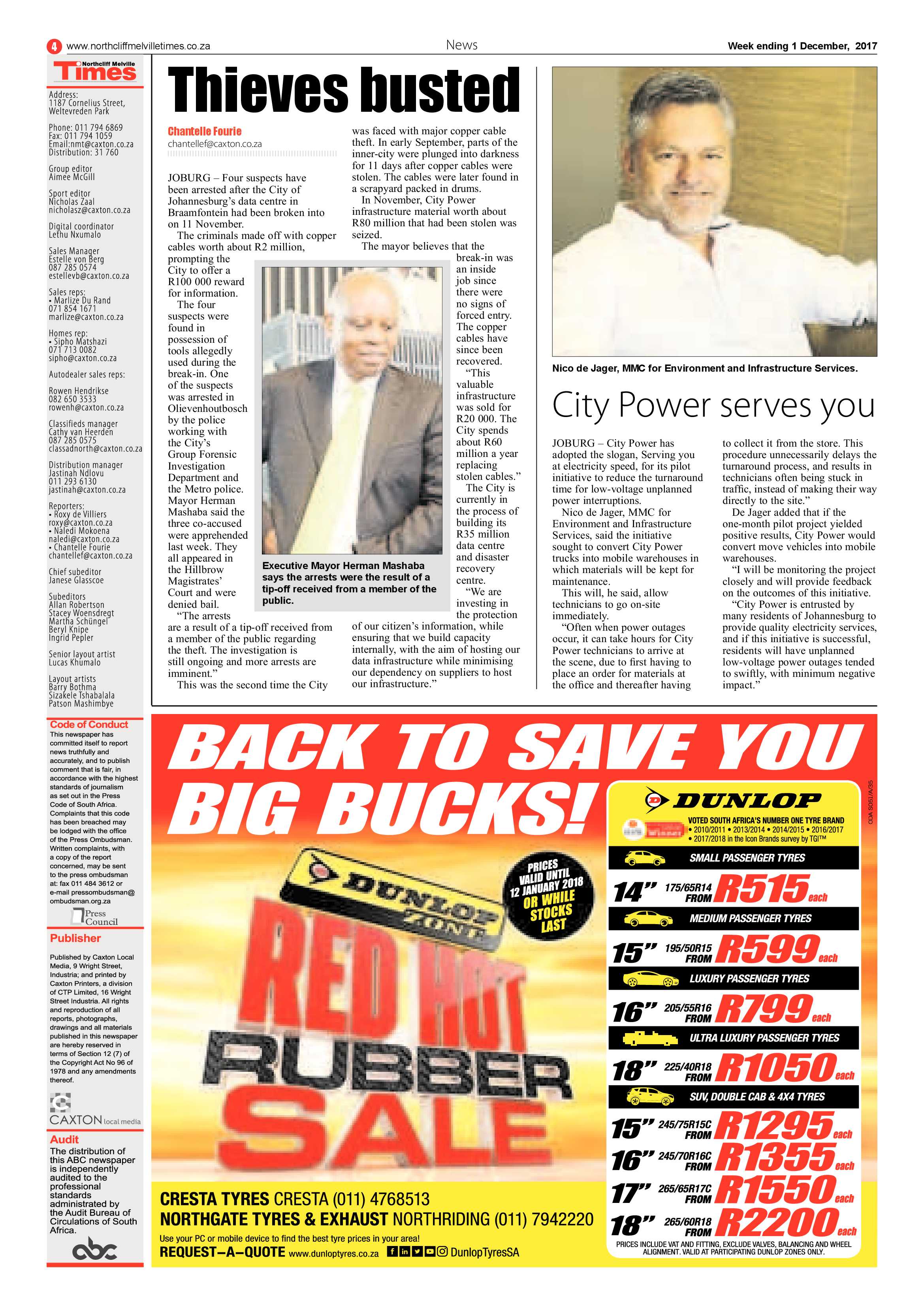 Northcliff Melville Times 1 December page 4