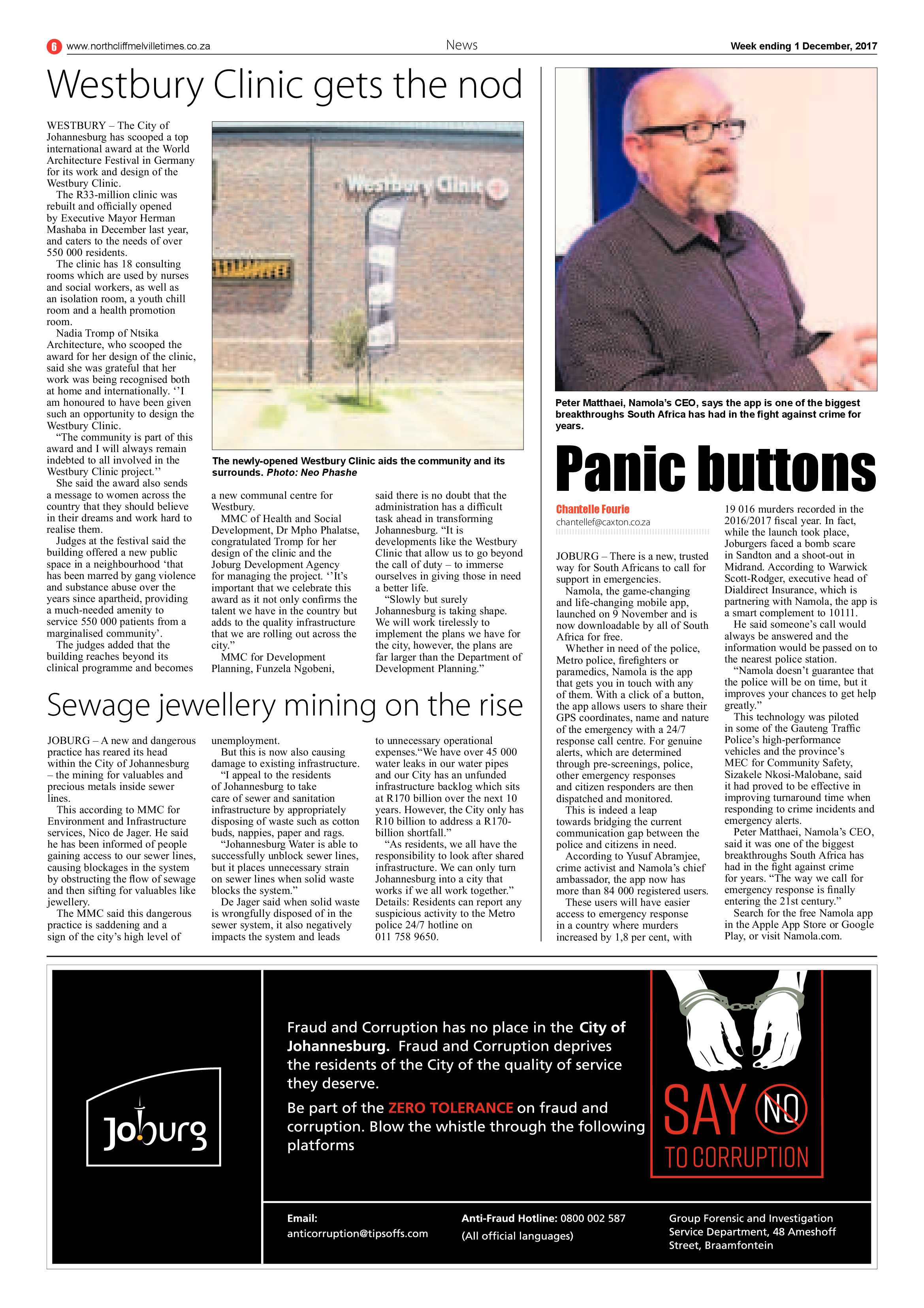 Northcliff Melville Times 1 December page 6