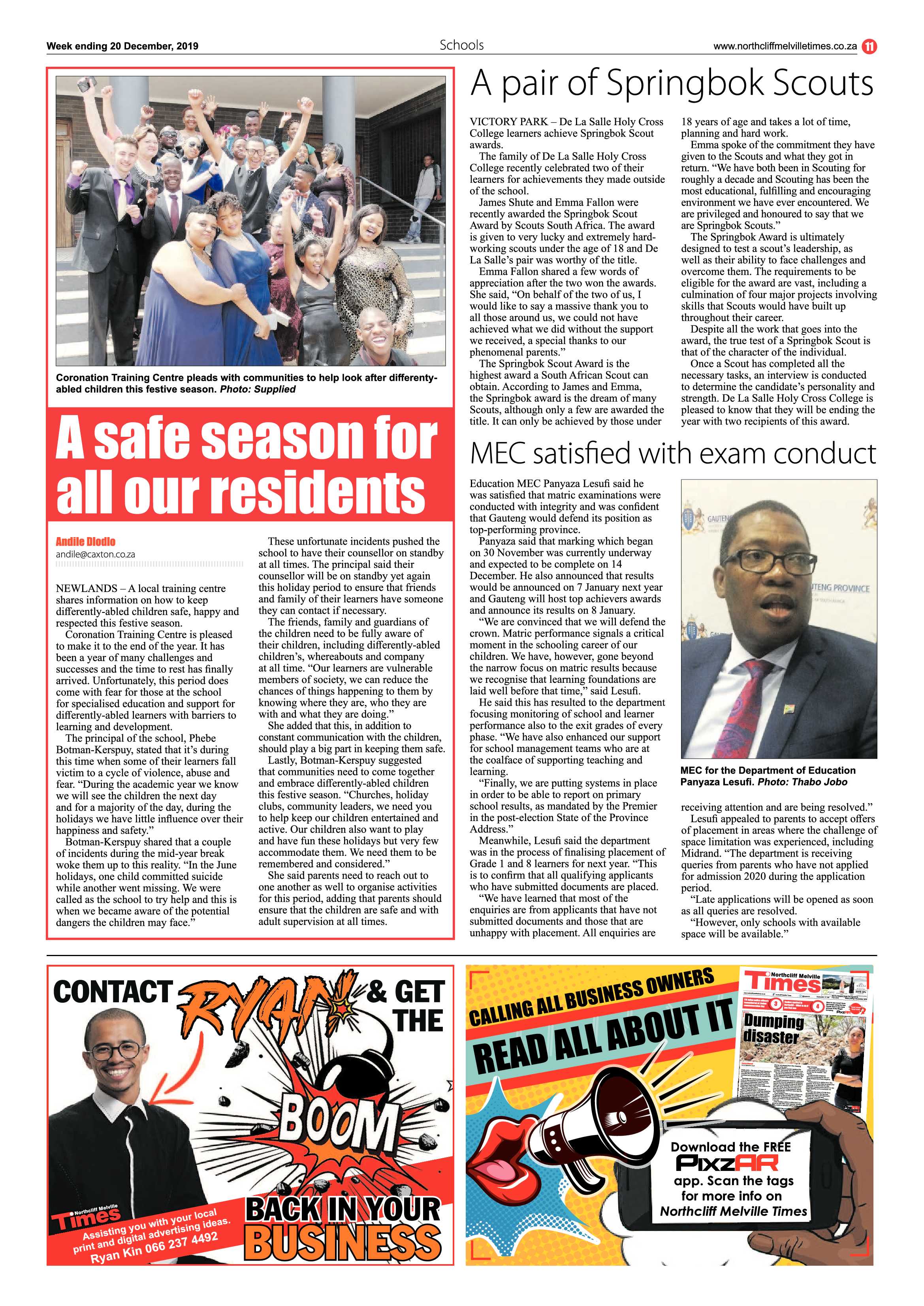 Northcliff Melville Times 20 December 2019 page 11