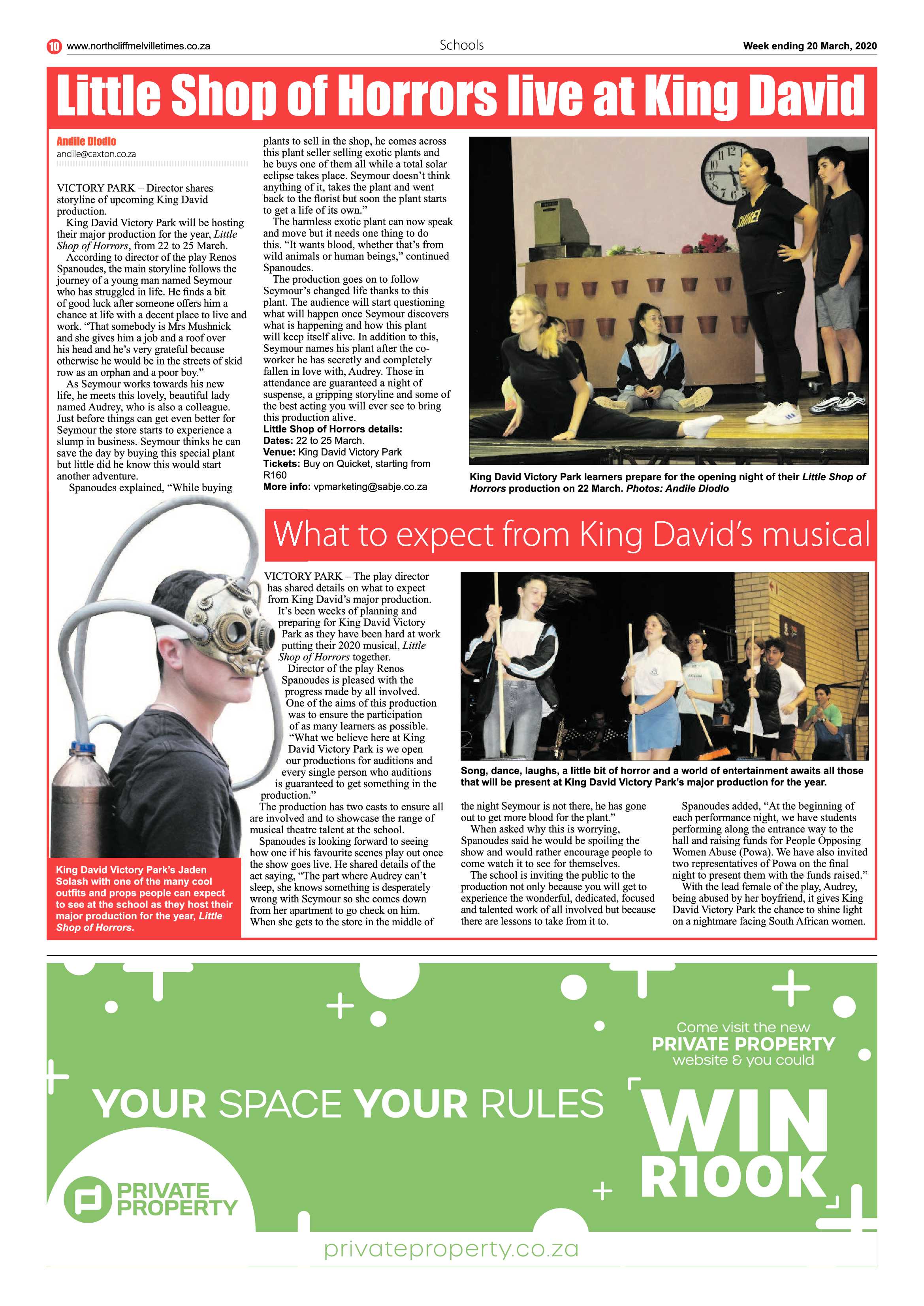 Northcliff Melville Times 20 March 2020 page 10