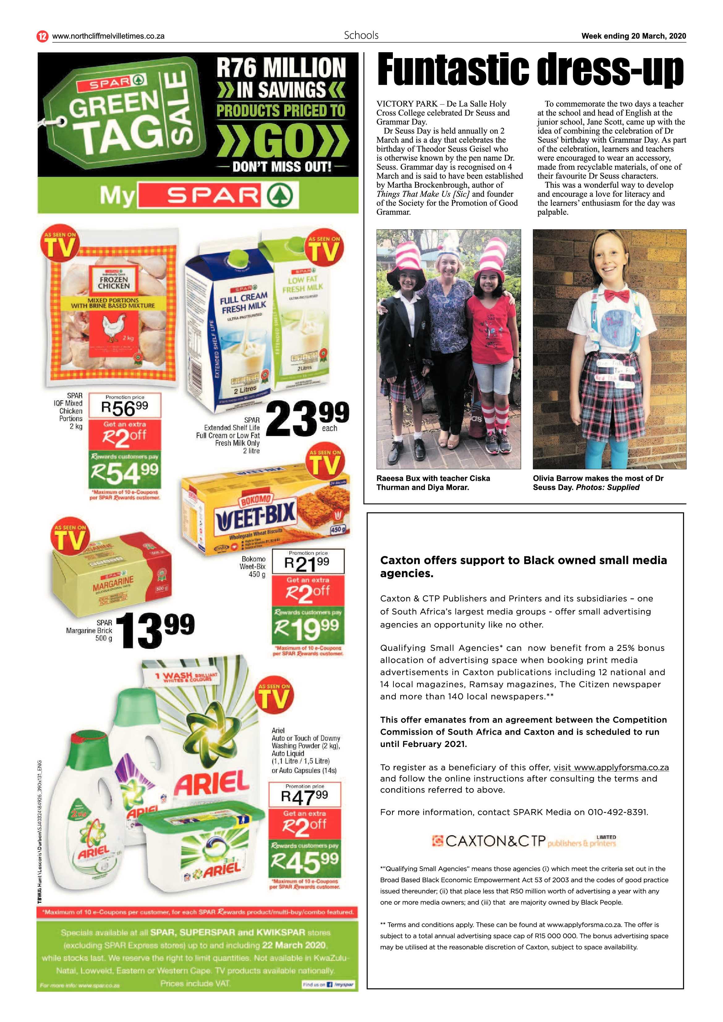 Northcliff Melville Times 20 March 2020 page 12